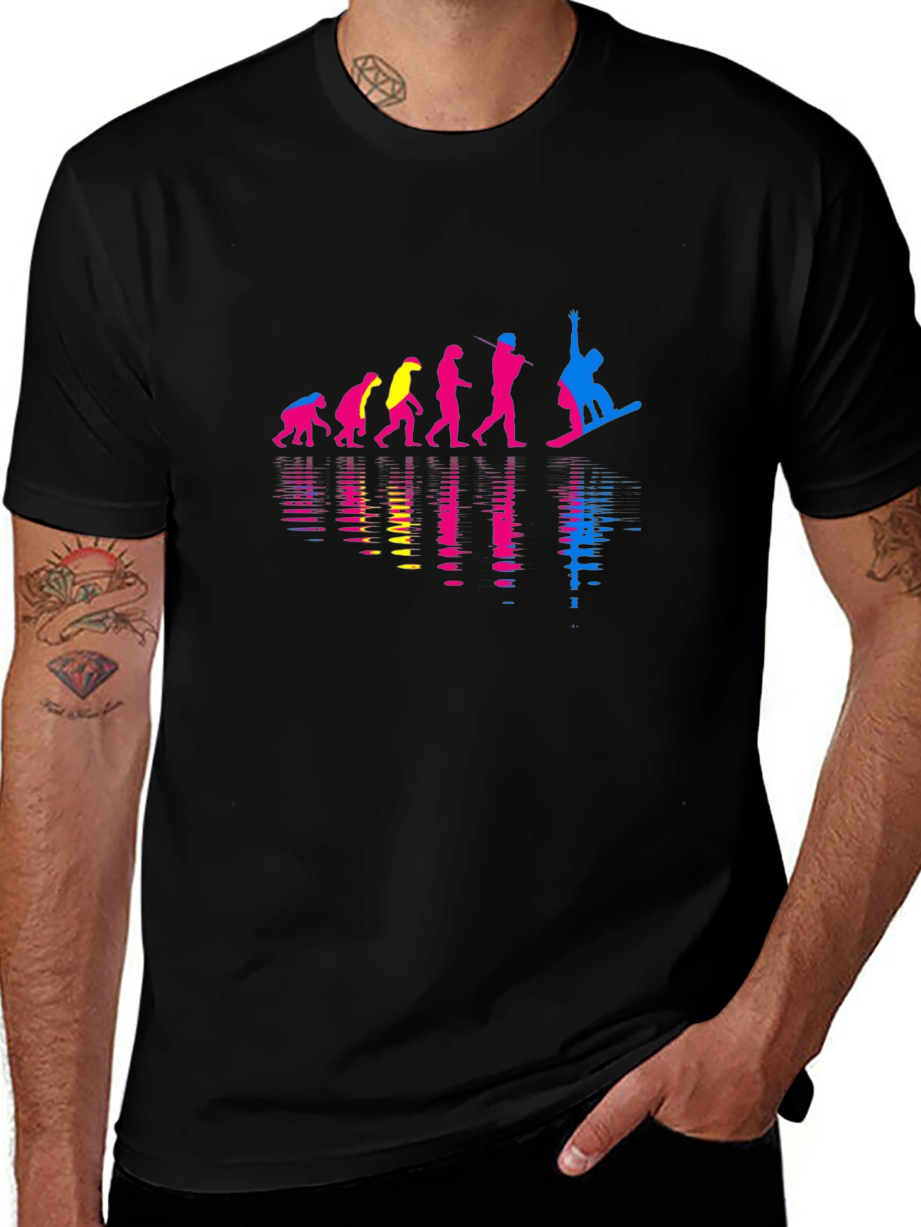 Evolution of Snowboarding Graphic Tee
