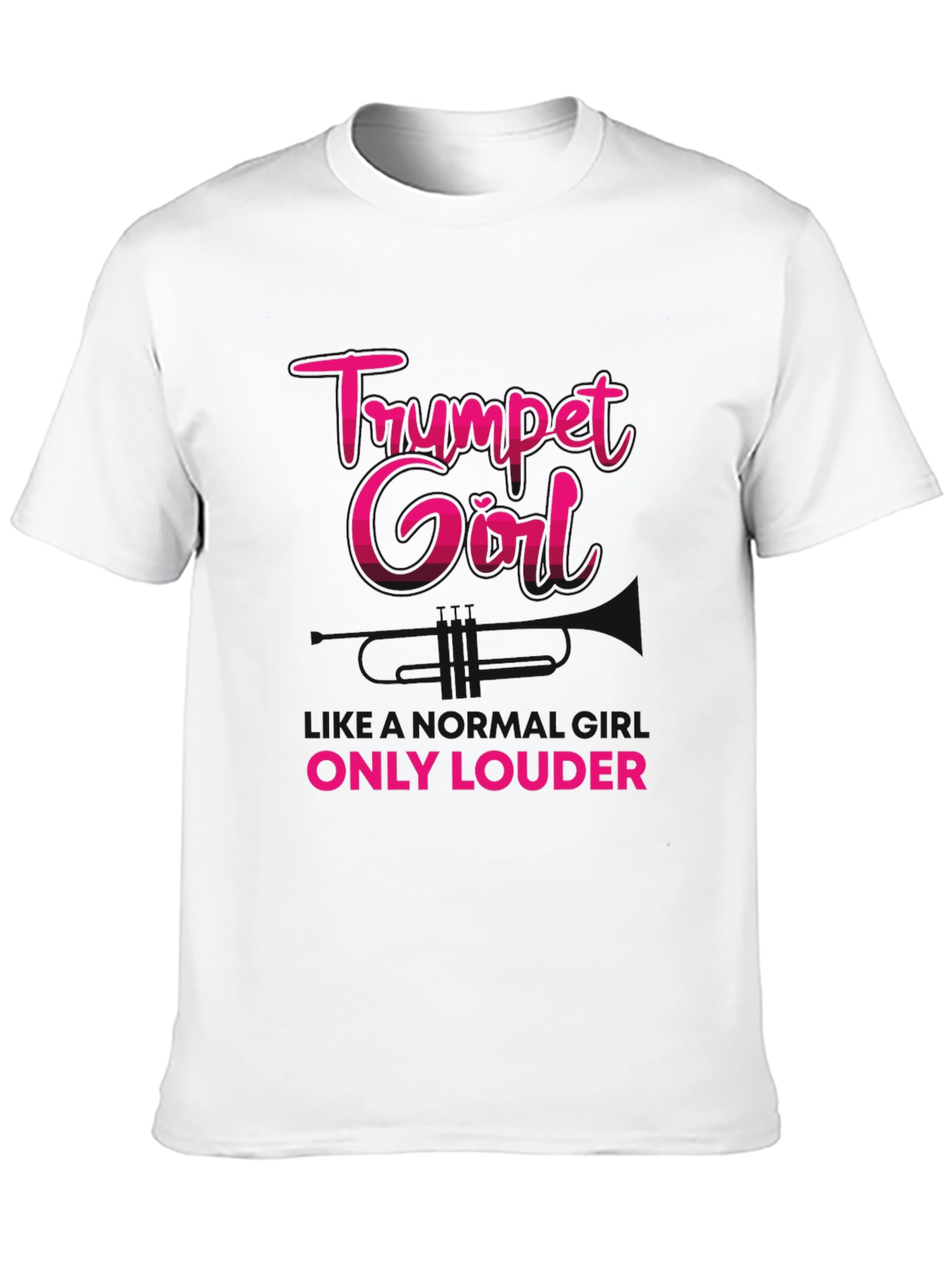 Trumpet Girl T-Shirt - Musicians Graphic Tee