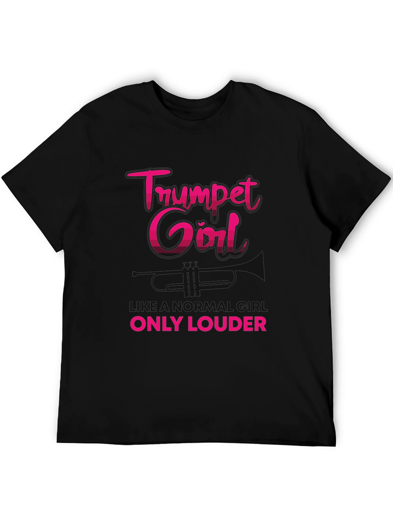 Trumpet Girl T-Shirt - Musicians Graphic Tee