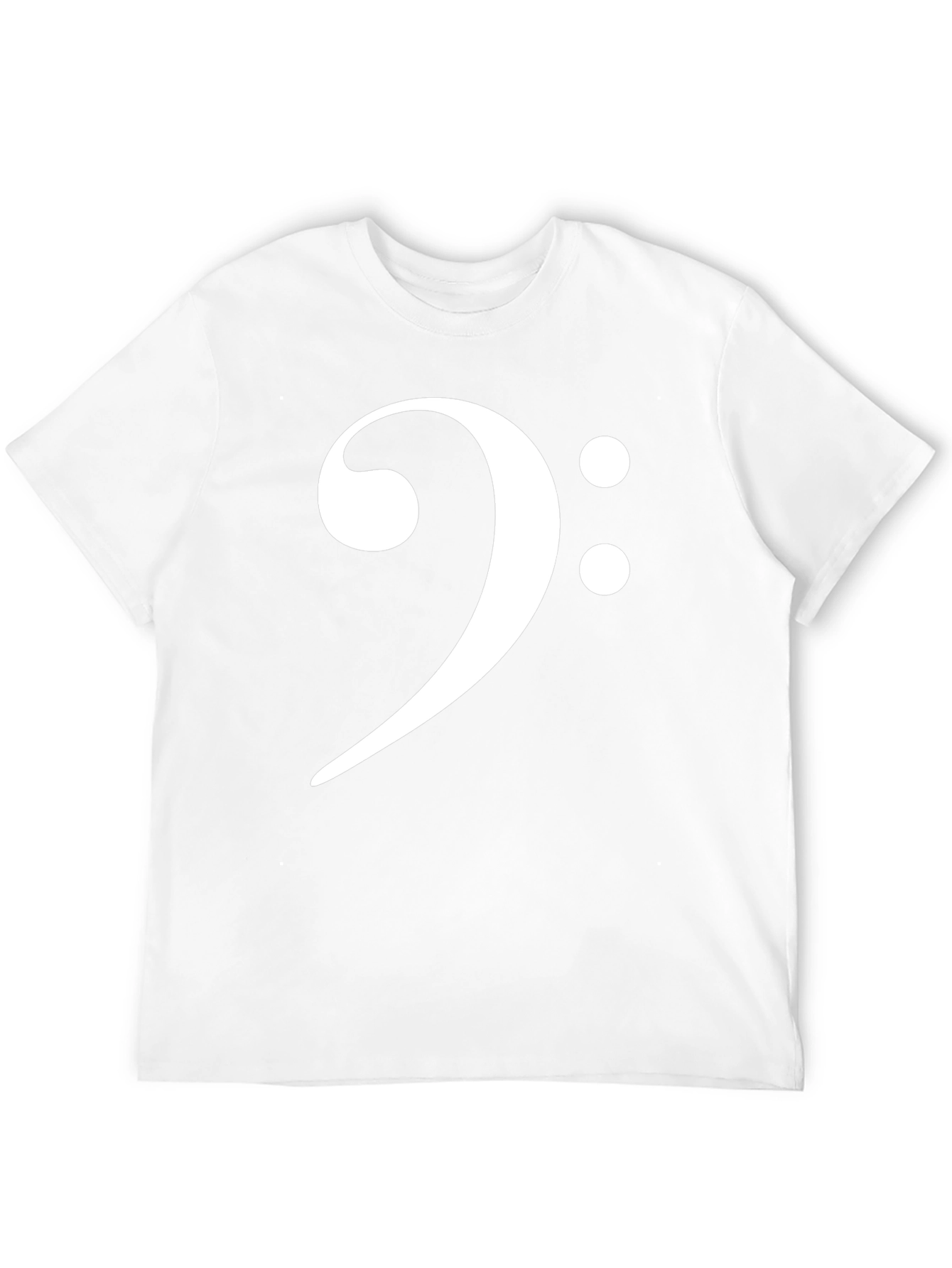 Bass Clef Black T-Shirt Music Lover Tee