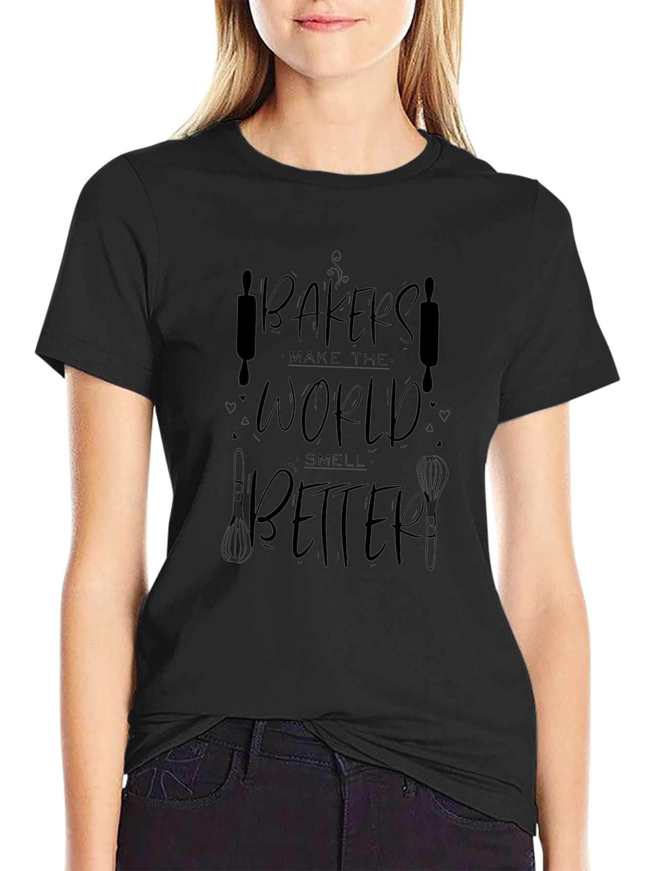 Bakers Make the World Better Black T-Shirt
