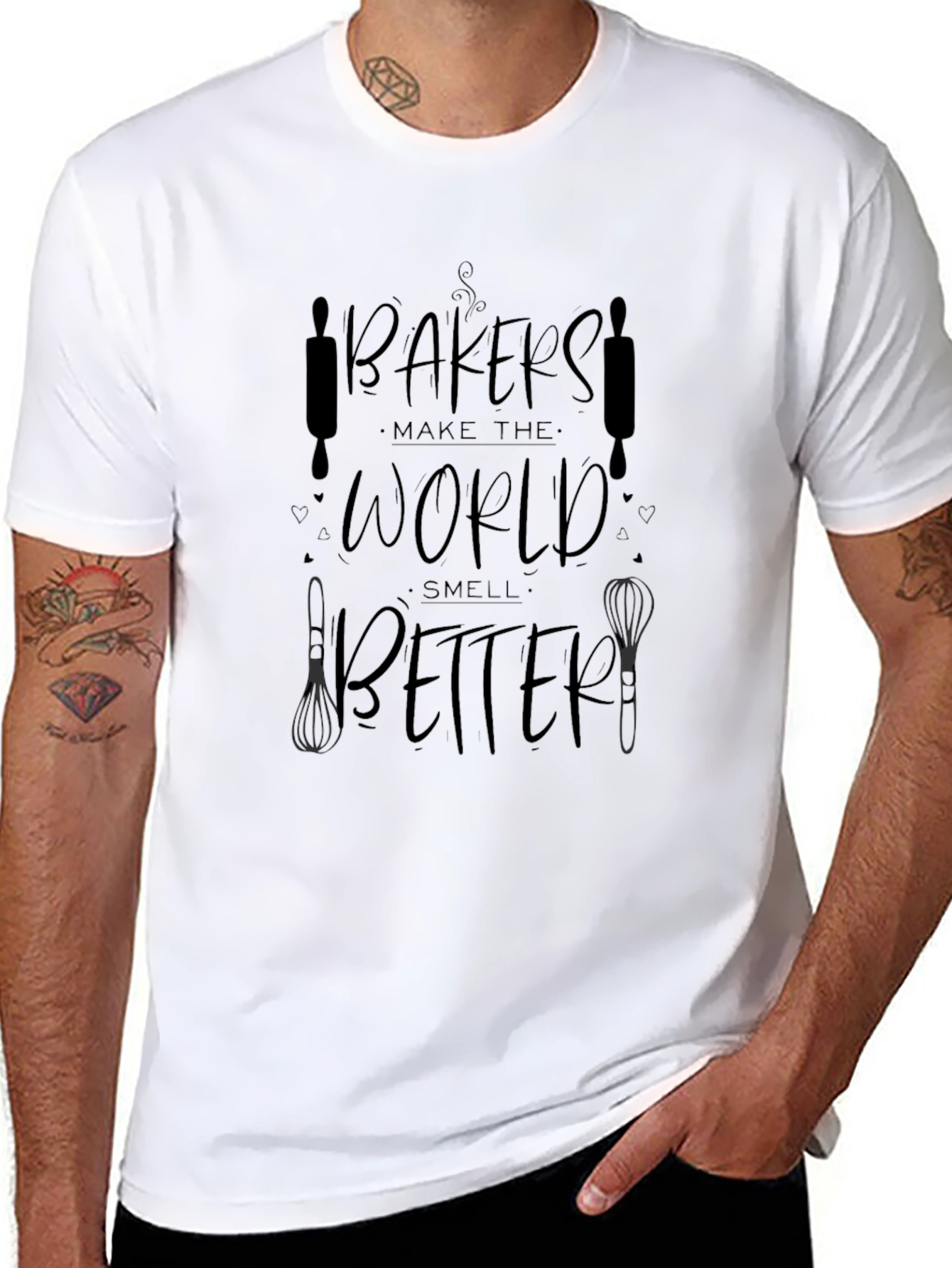 Bakers Make the World Better Black T-Shirt