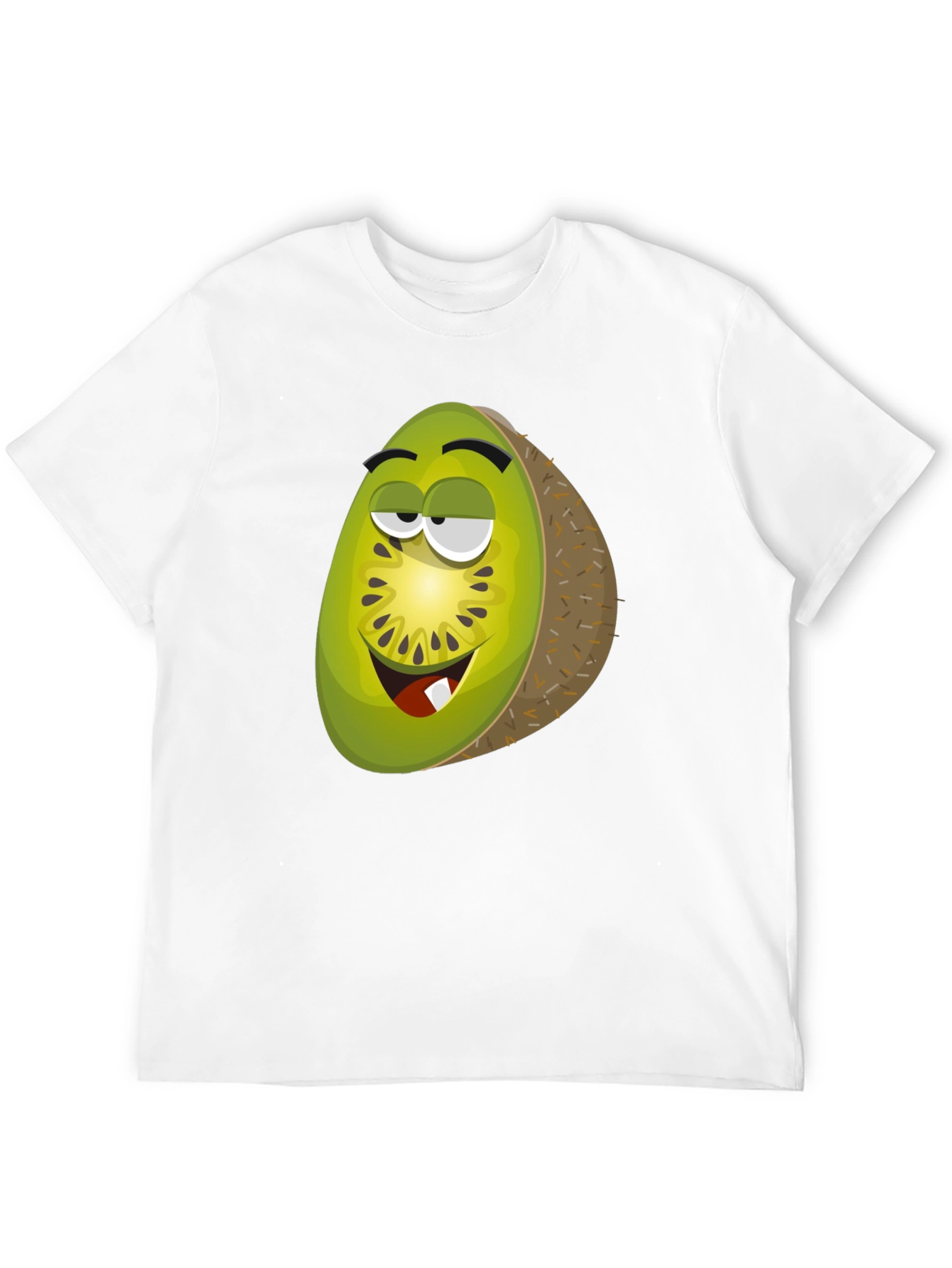 Kiwi Cartoon Graphic T-Shirt - Funky Fruit Tee