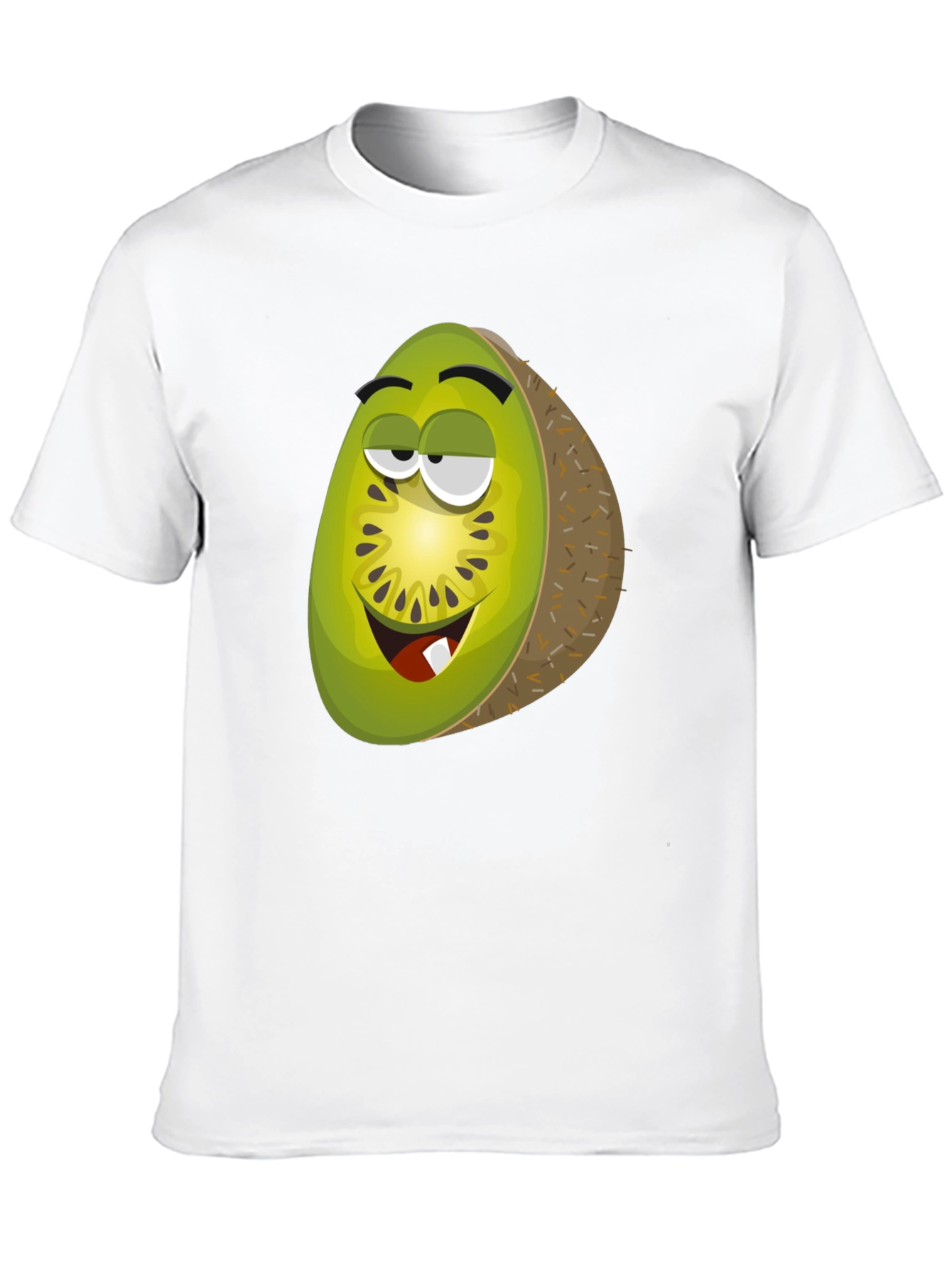 Kiwi Cartoon Graphic T-Shirt - Funky Fruit Tee