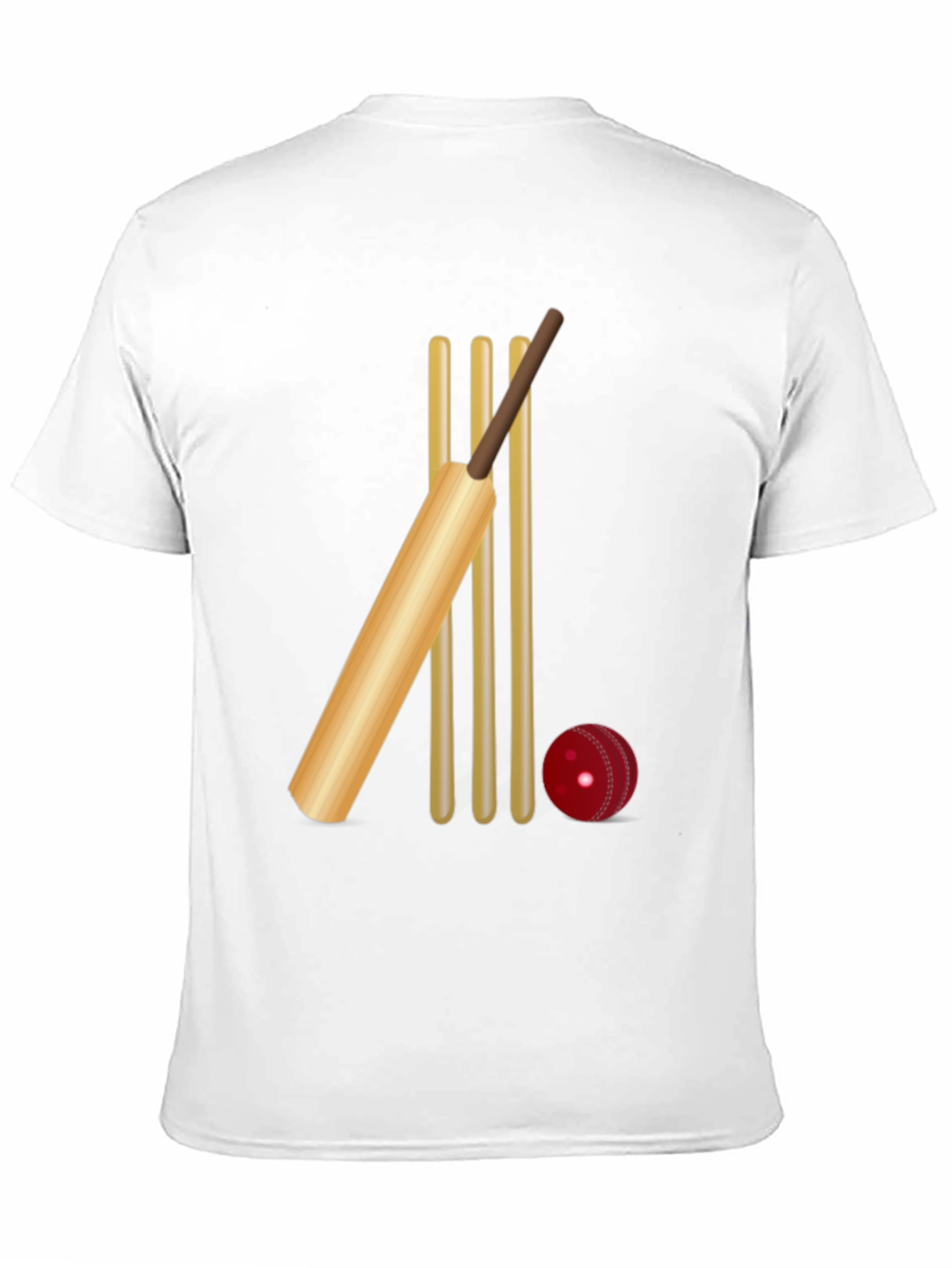 Cricket Bat & Wicket Graphic Tee