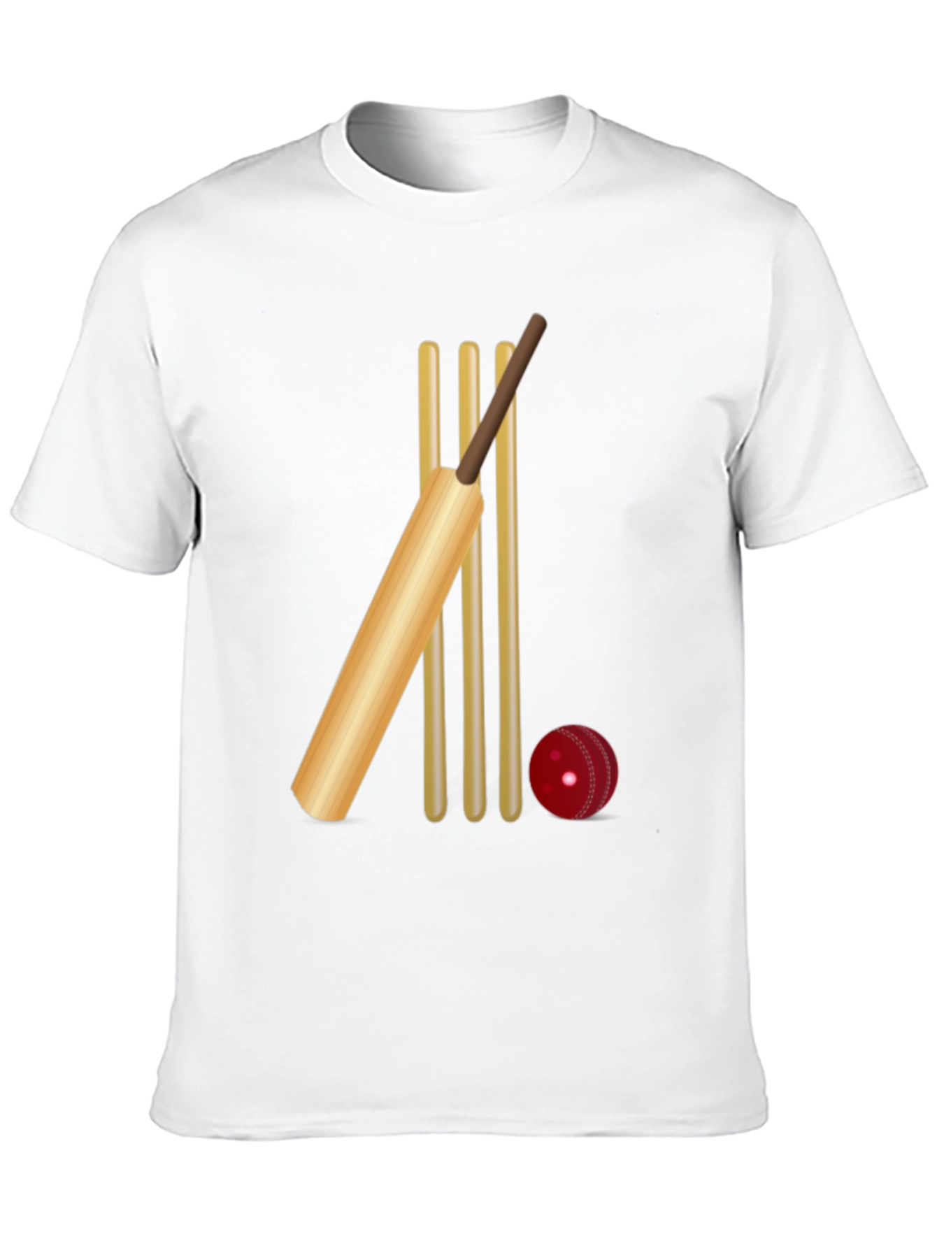Cricket Bat & Wicket Graphic Tee