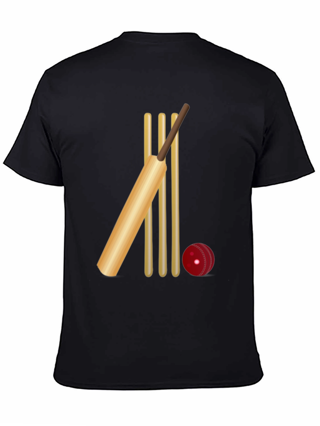 Cricket Bat & Wicket Graphic Tee