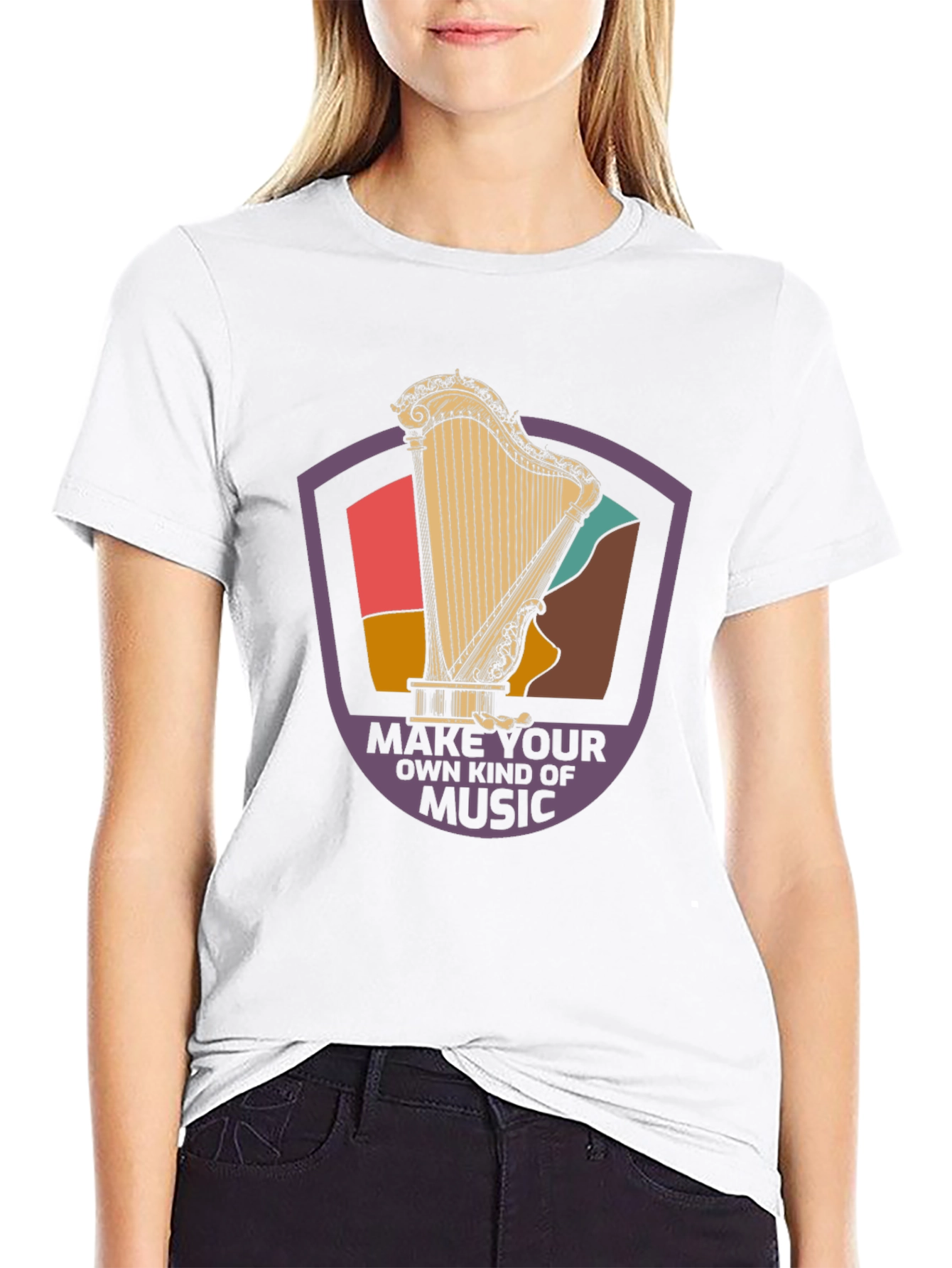 Harp Music T-Shirt: Make Your Own Kind of Music