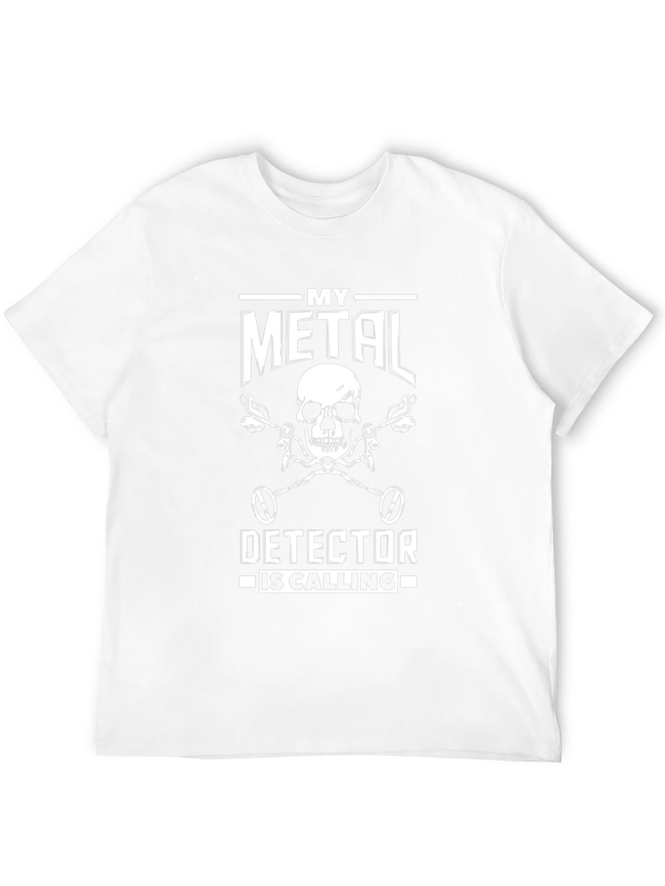 Metal Detecting T-Shirt - Skull Detector Design