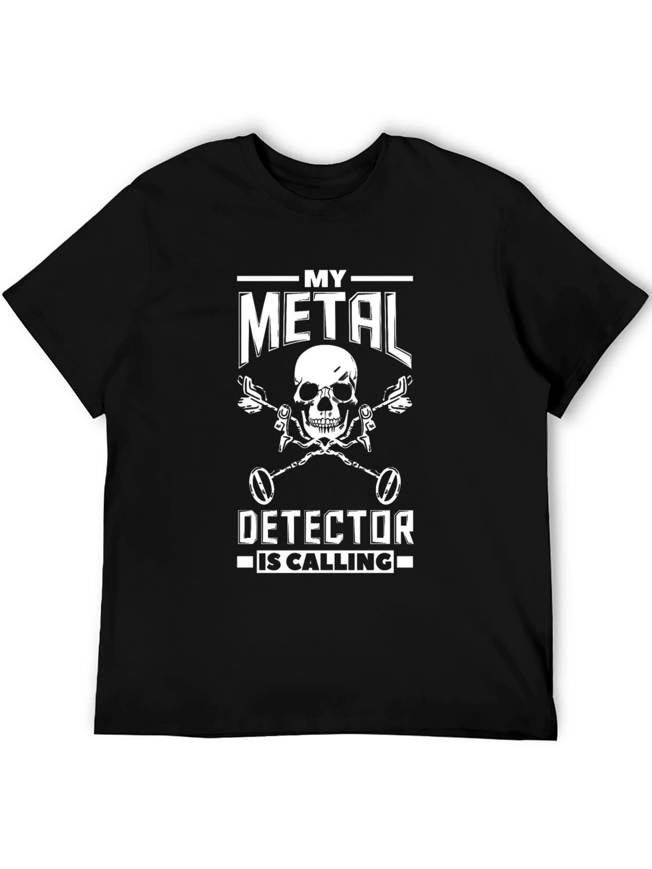 Metal Detecting T-Shirt - Skull Detector Design