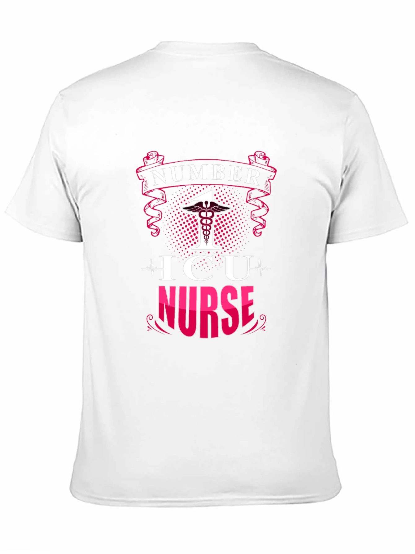 Number One ICU Nurse Black T-Shirt