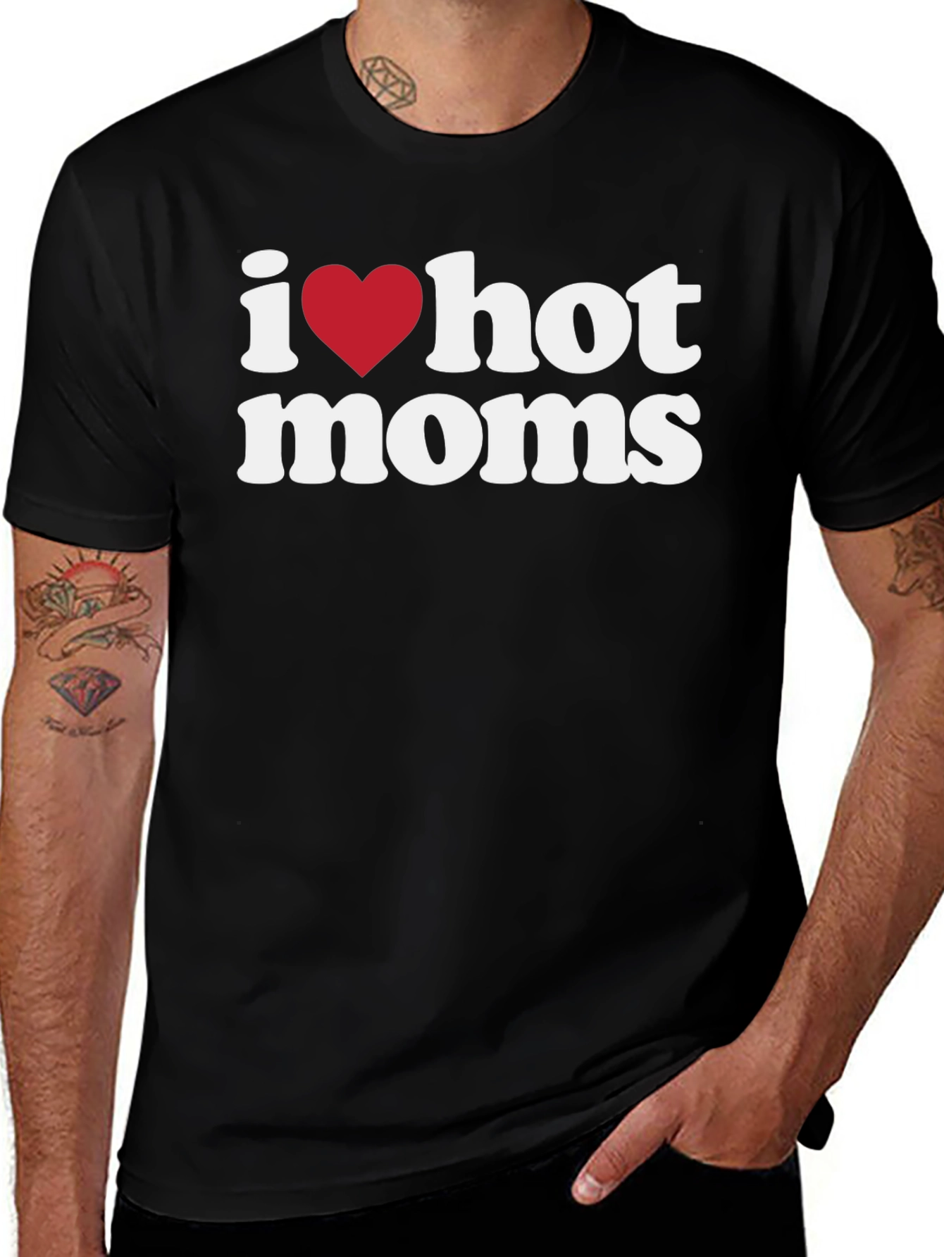 I Heart Hot Moms Graphic Tee