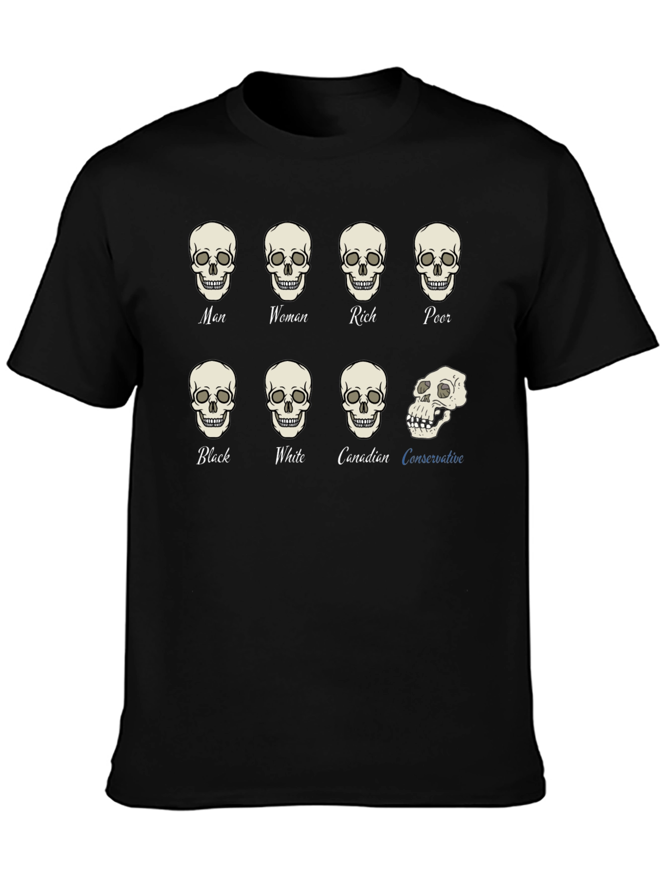 Equality T-Shirt: All Skulls Look the Same