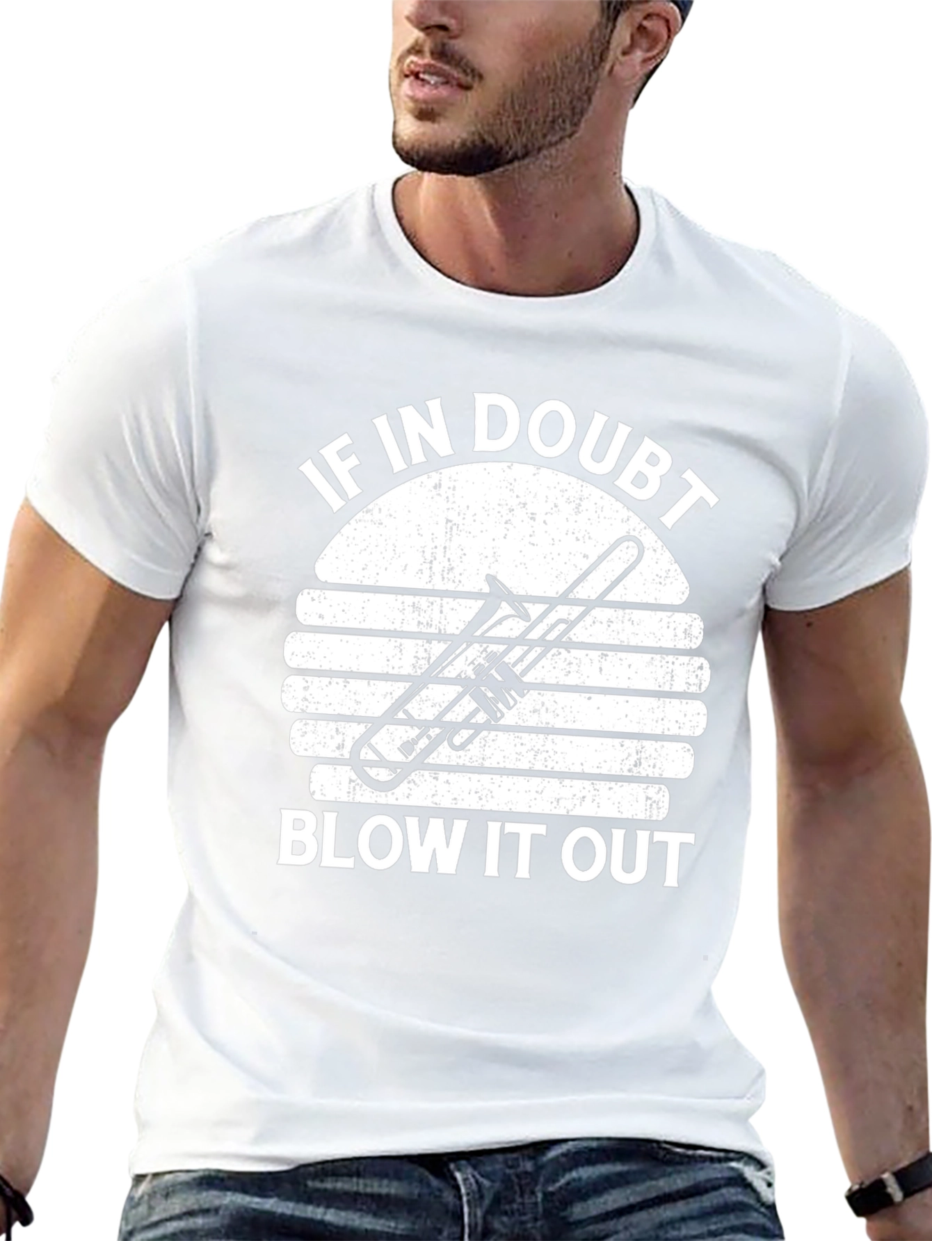 If In Doubt Blow It Out Trombone T-Shirt