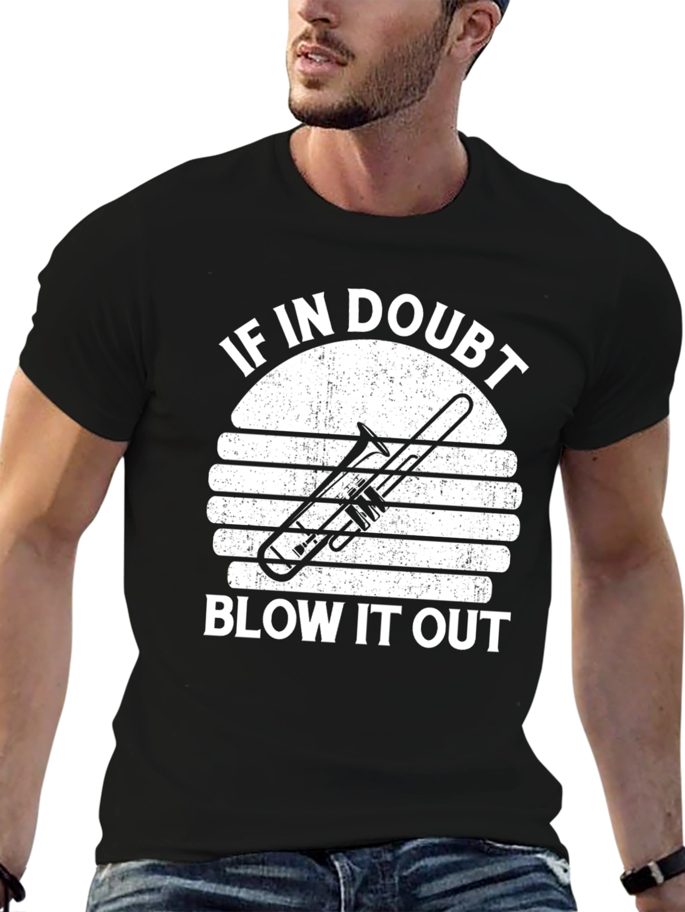 If In Doubt Blow It Out Trombone T-Shirt