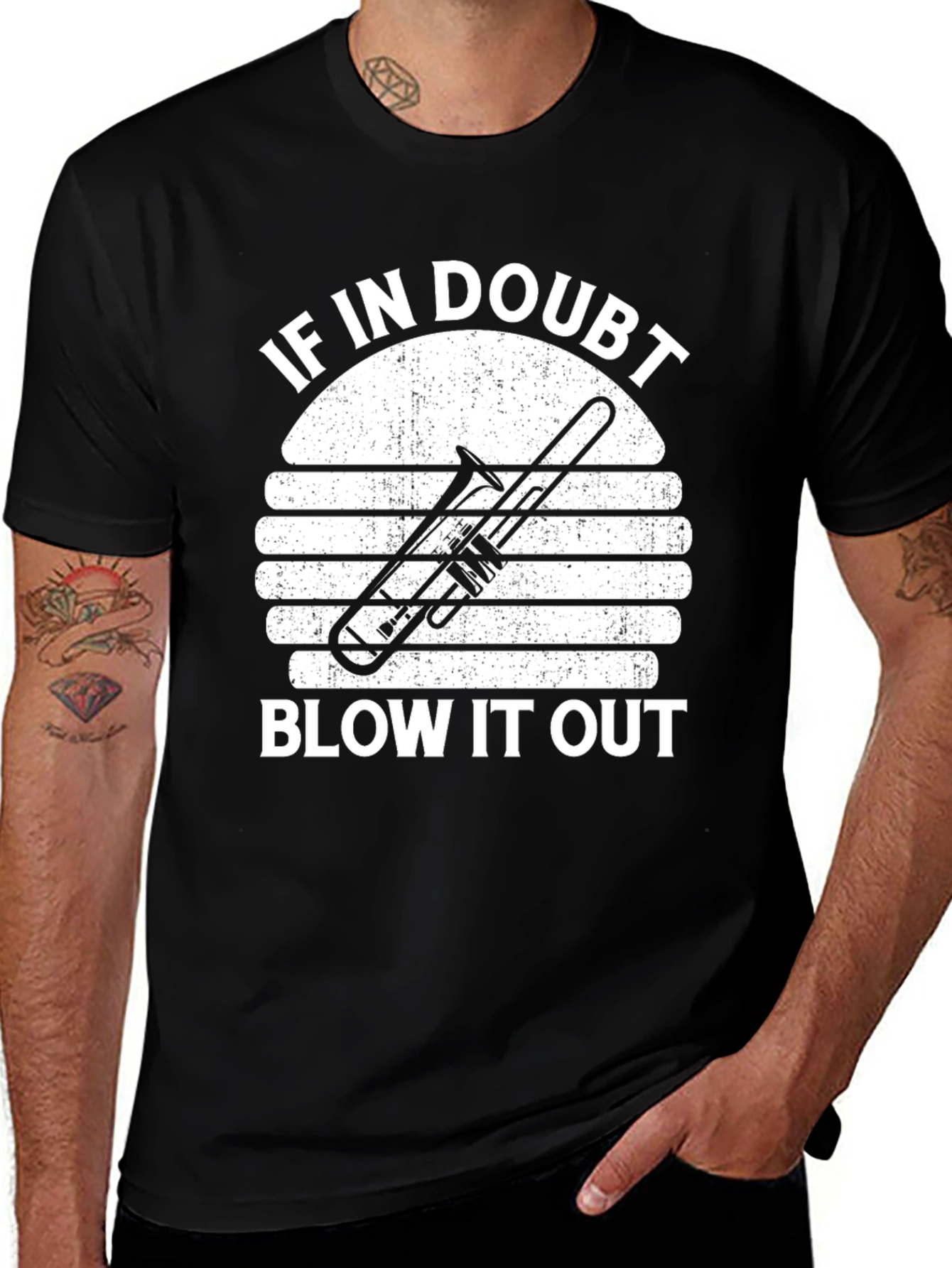 If In Doubt Blow It Out Trombone T-Shirt