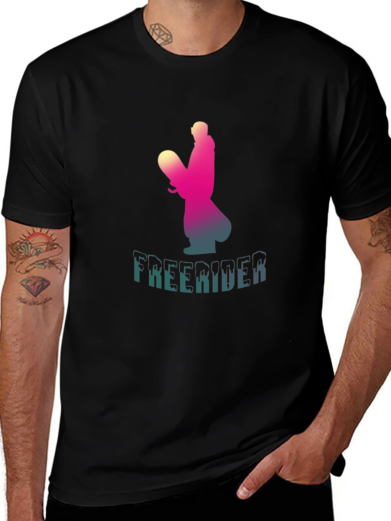 Freerider Graphic T-Shirt - Black