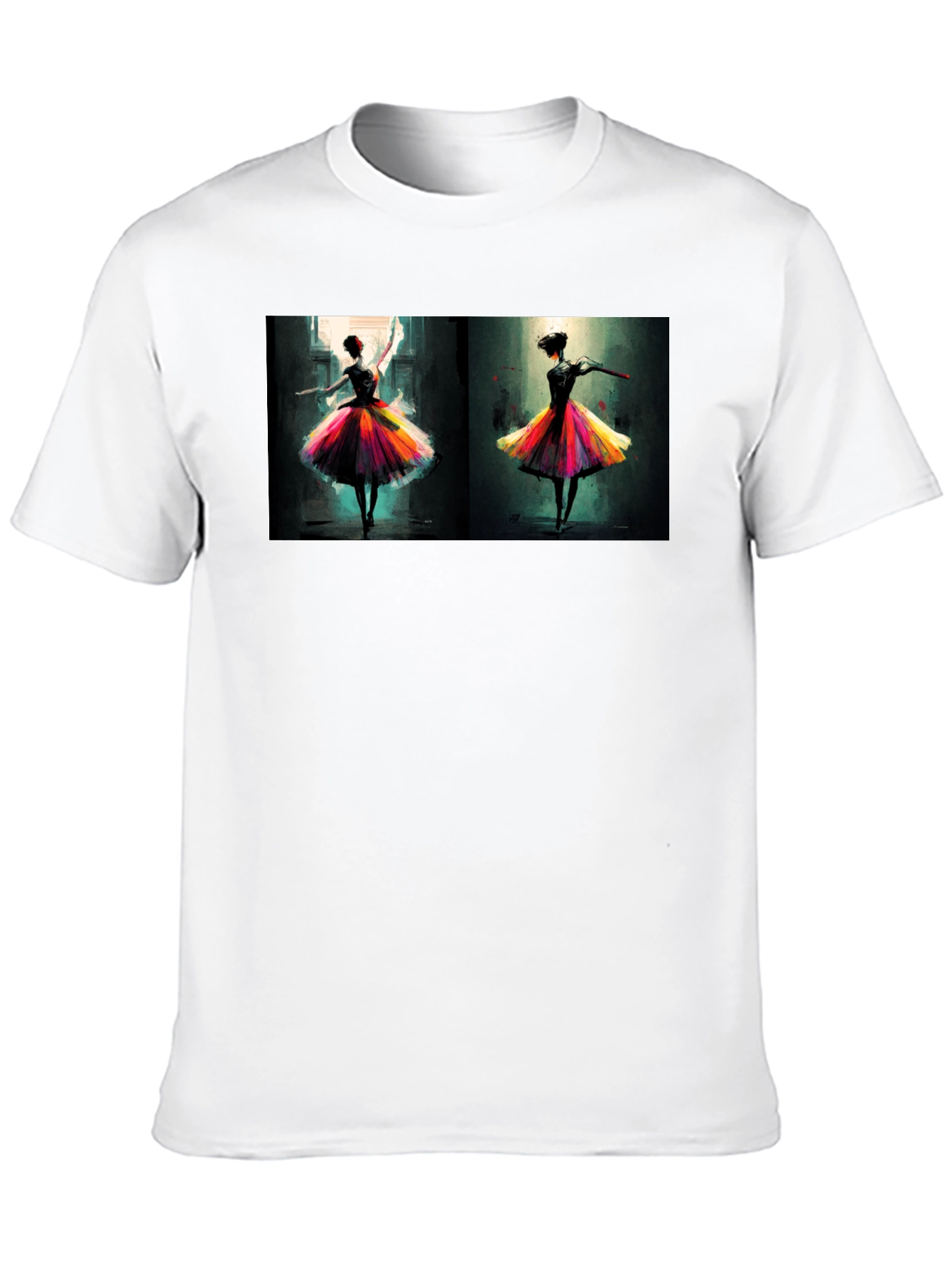 Ballerina Dance Art Black T-Shirt