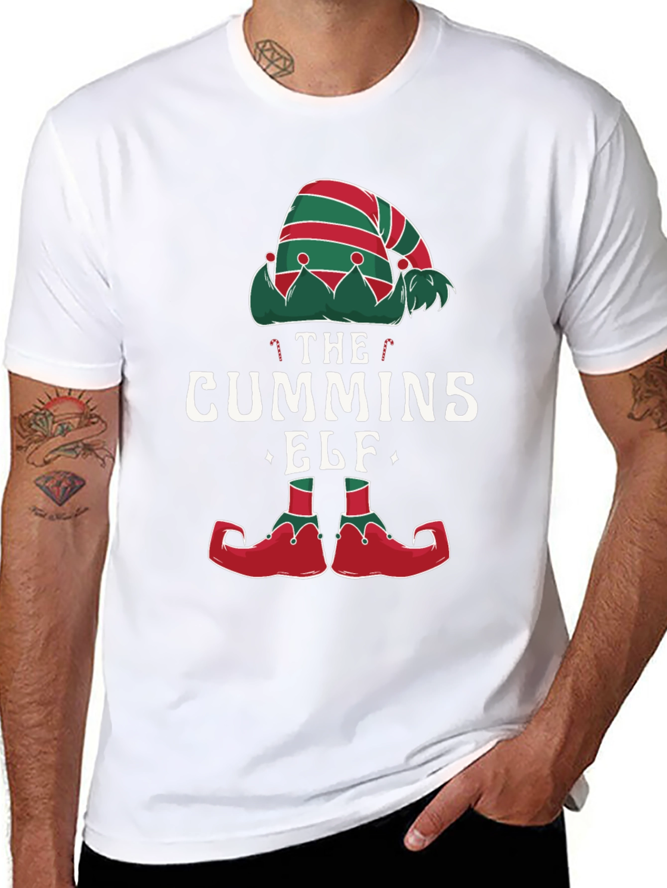 Cummins Elf Christmas Holiday T-Shirt