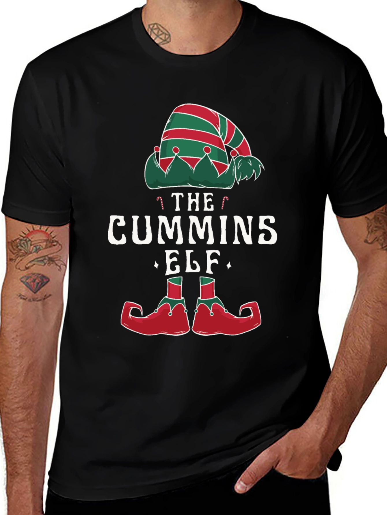 Cummins Elf Christmas Holiday T-Shirt