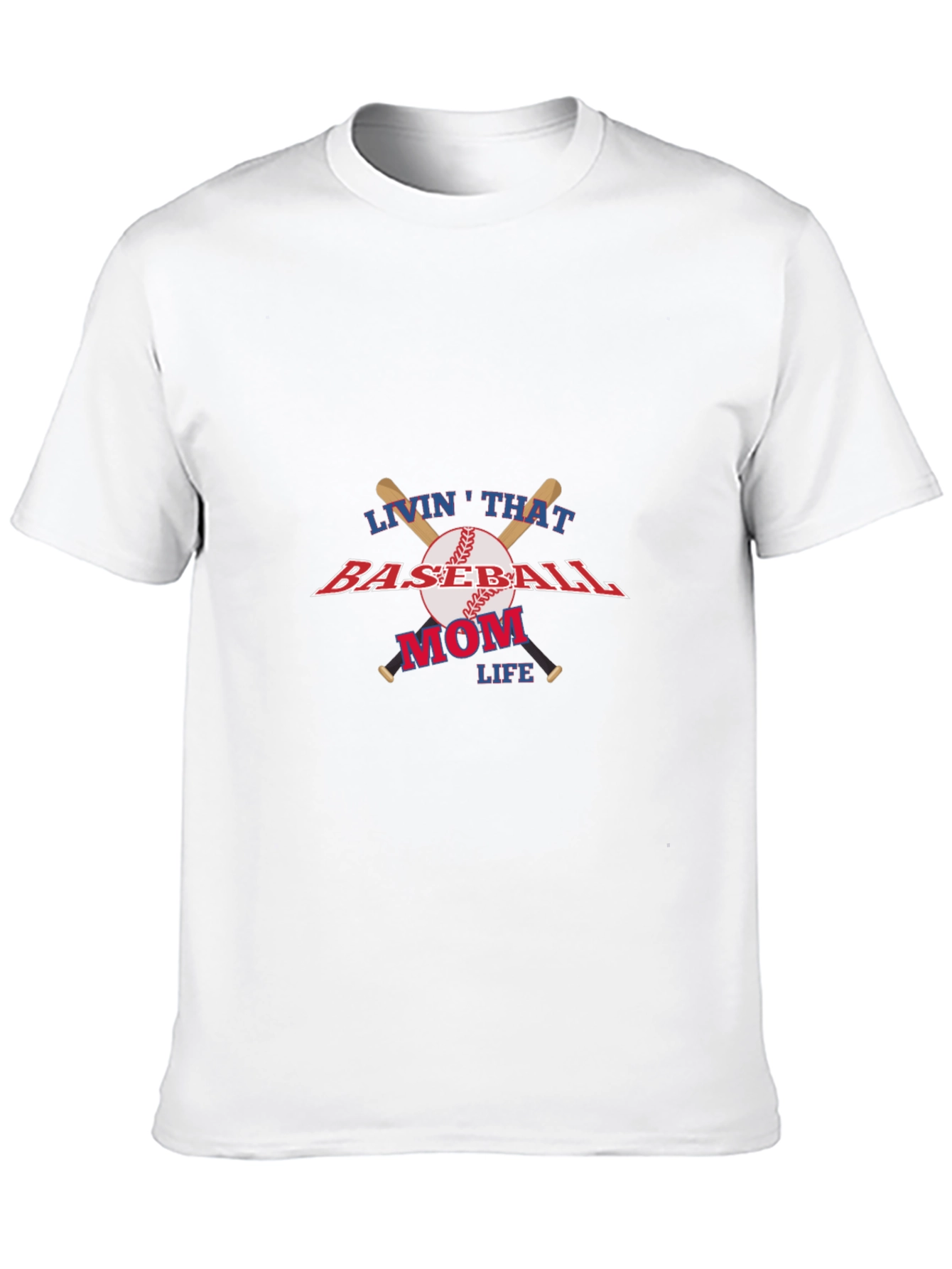 Baseball Mom Life Graphic T-Shirt