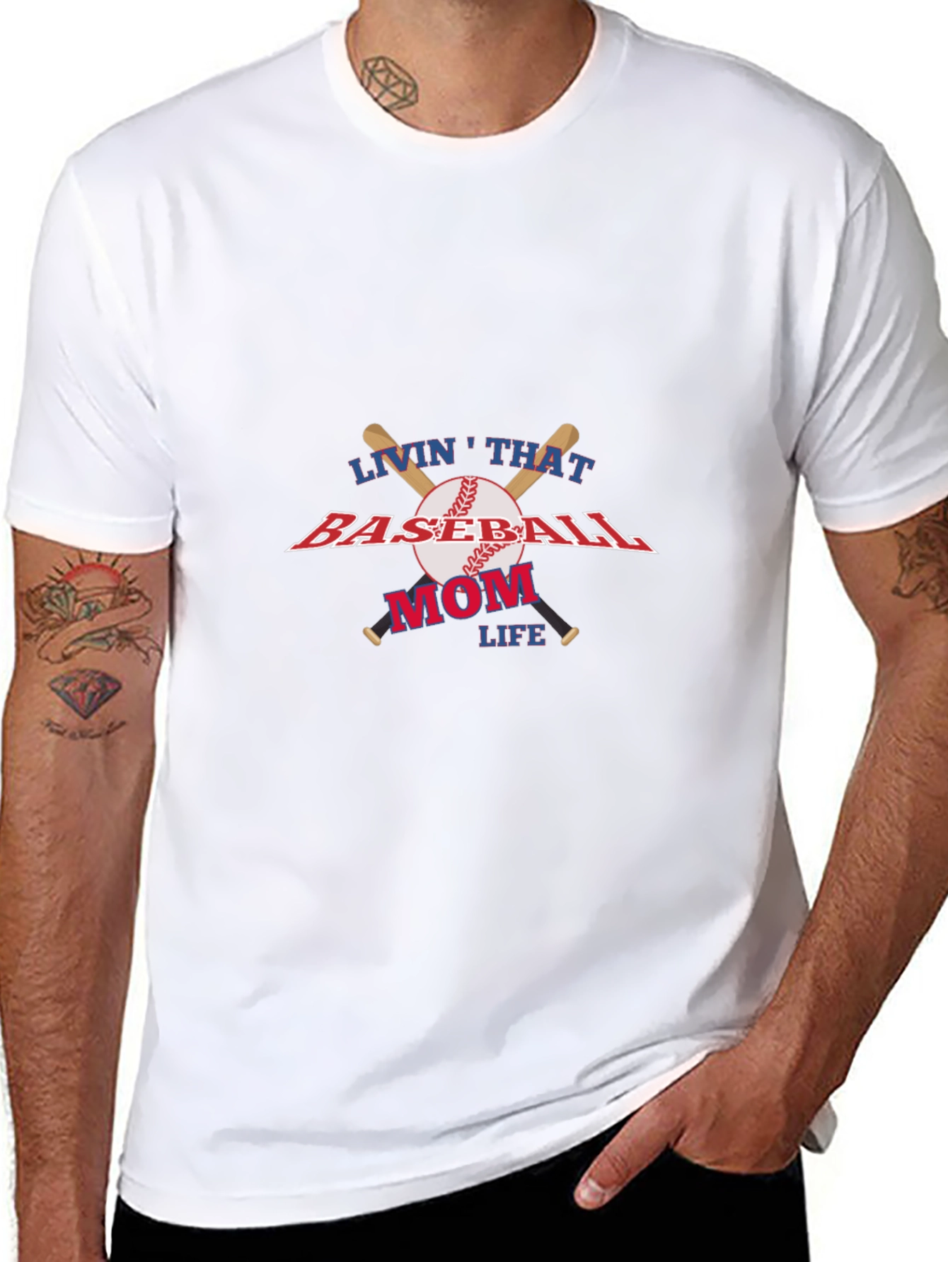 Baseball Mom Life Graphic T-Shirt