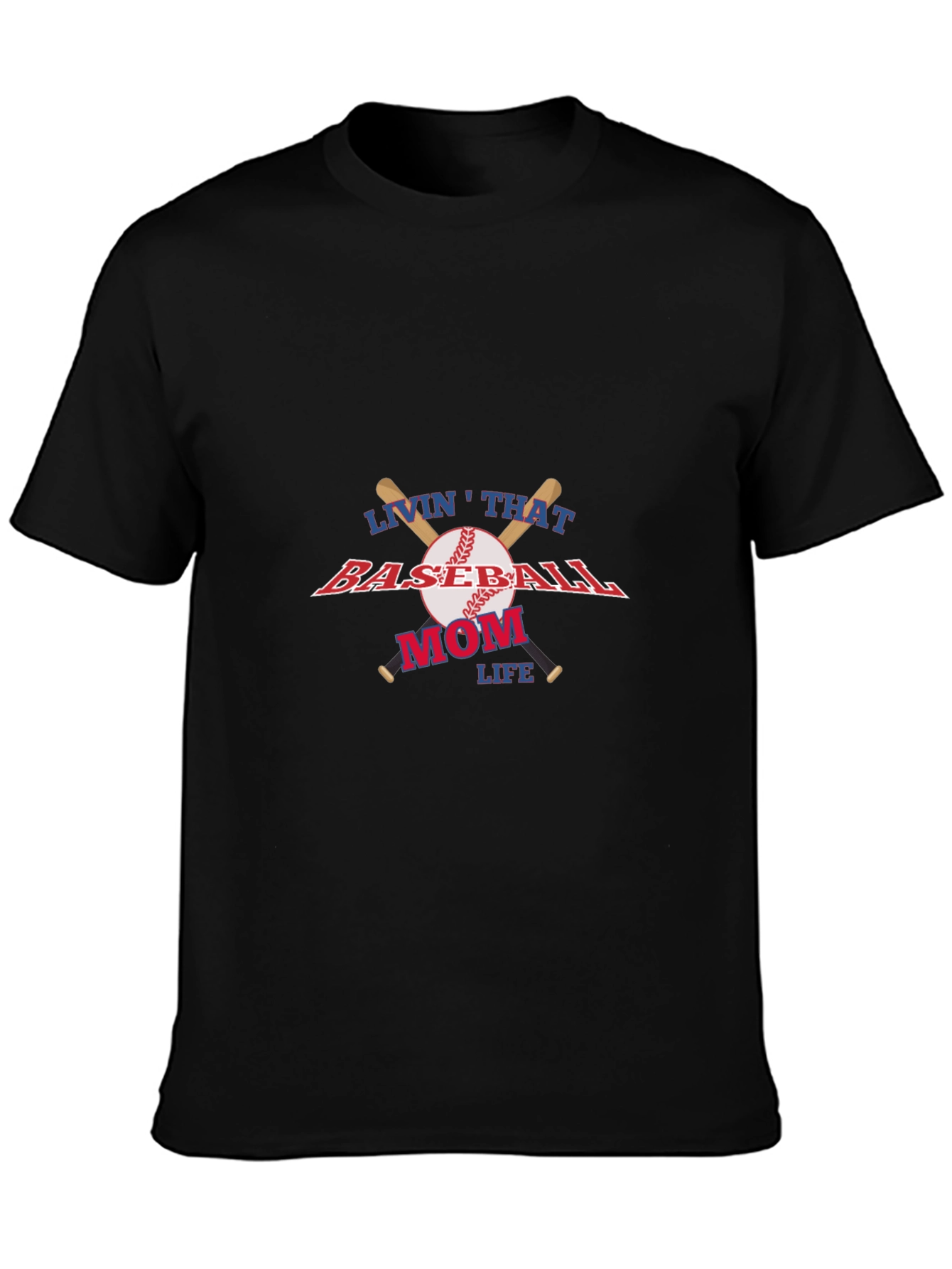 Baseball Mom Life Graphic T-Shirt