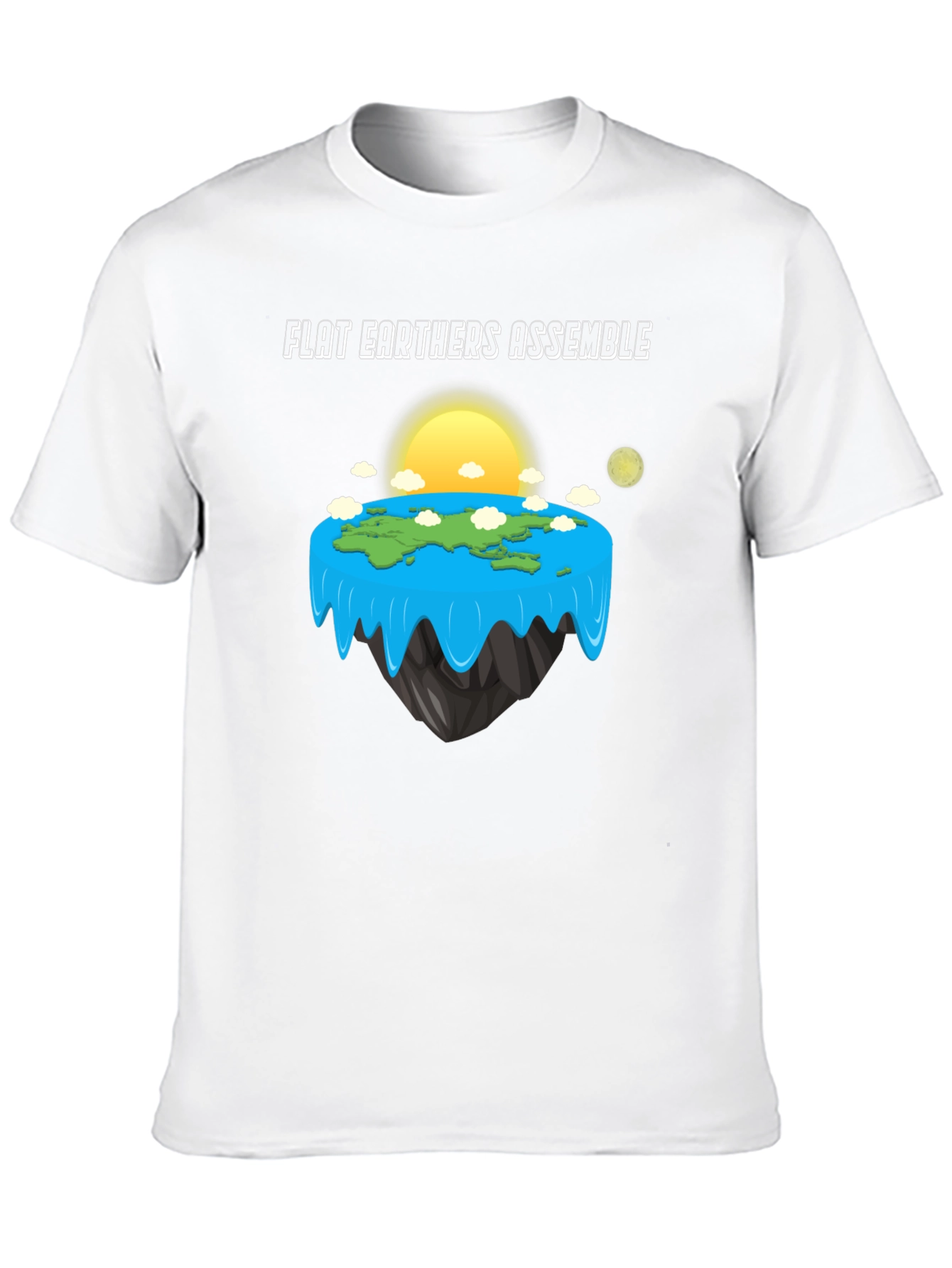 Flat Earth Society Assemble T-Shirt