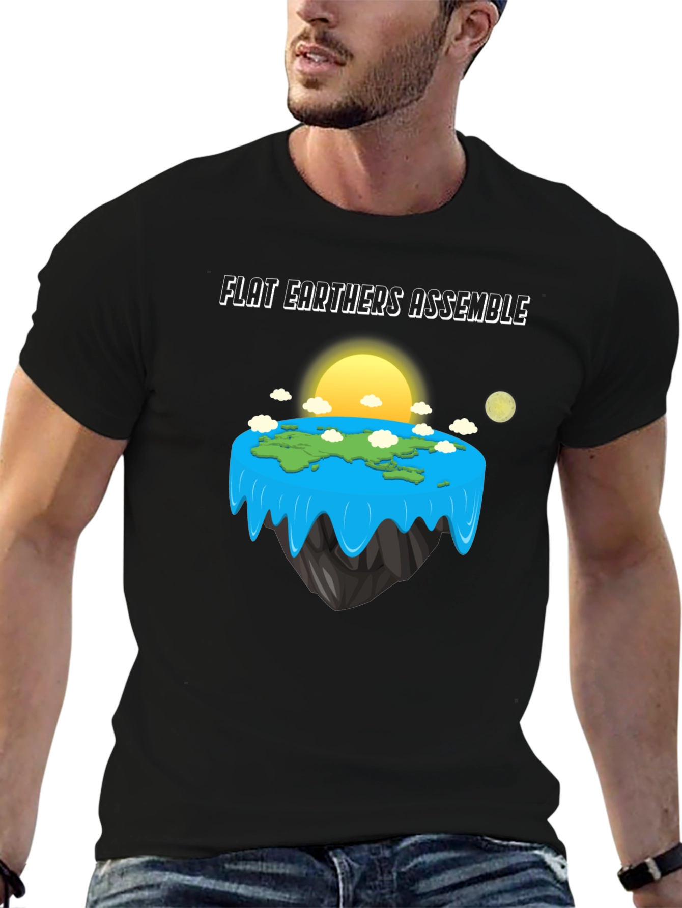 Flat Earth Society Assemble T-Shirt