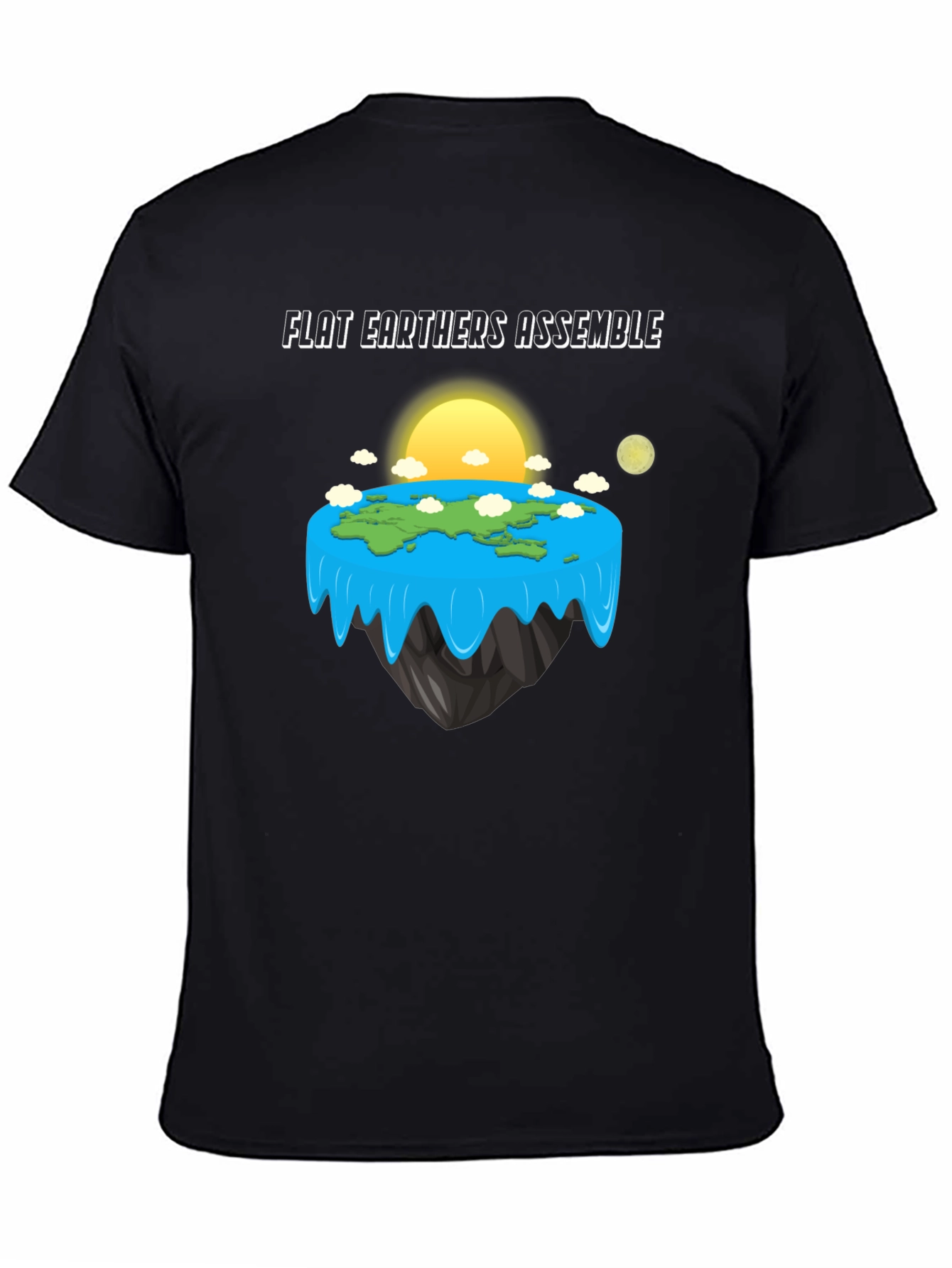 Flat Earth Society Assemble T-Shirt