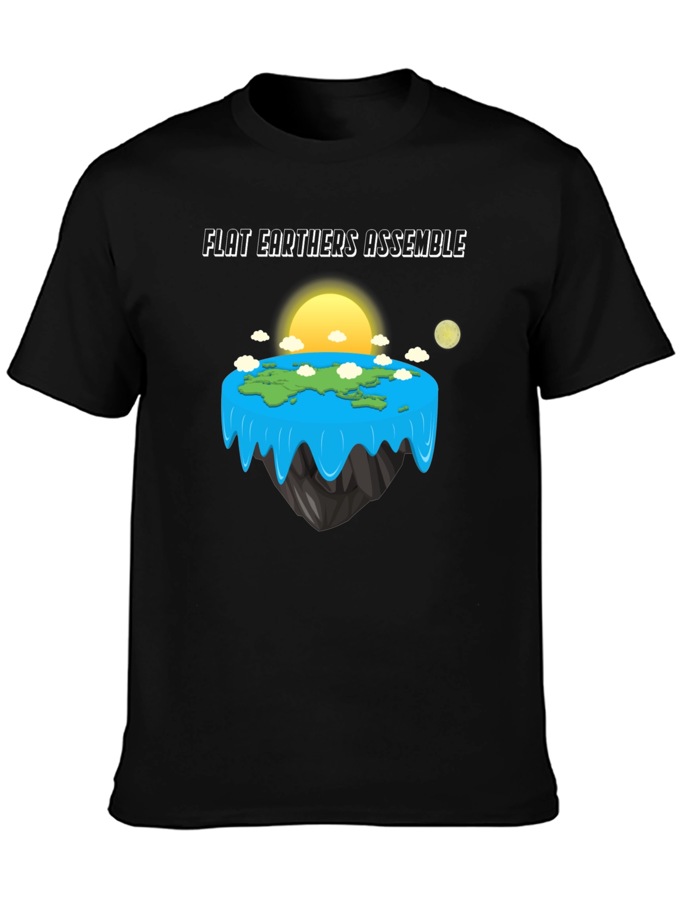 Flat Earth Society Assemble T-Shirt