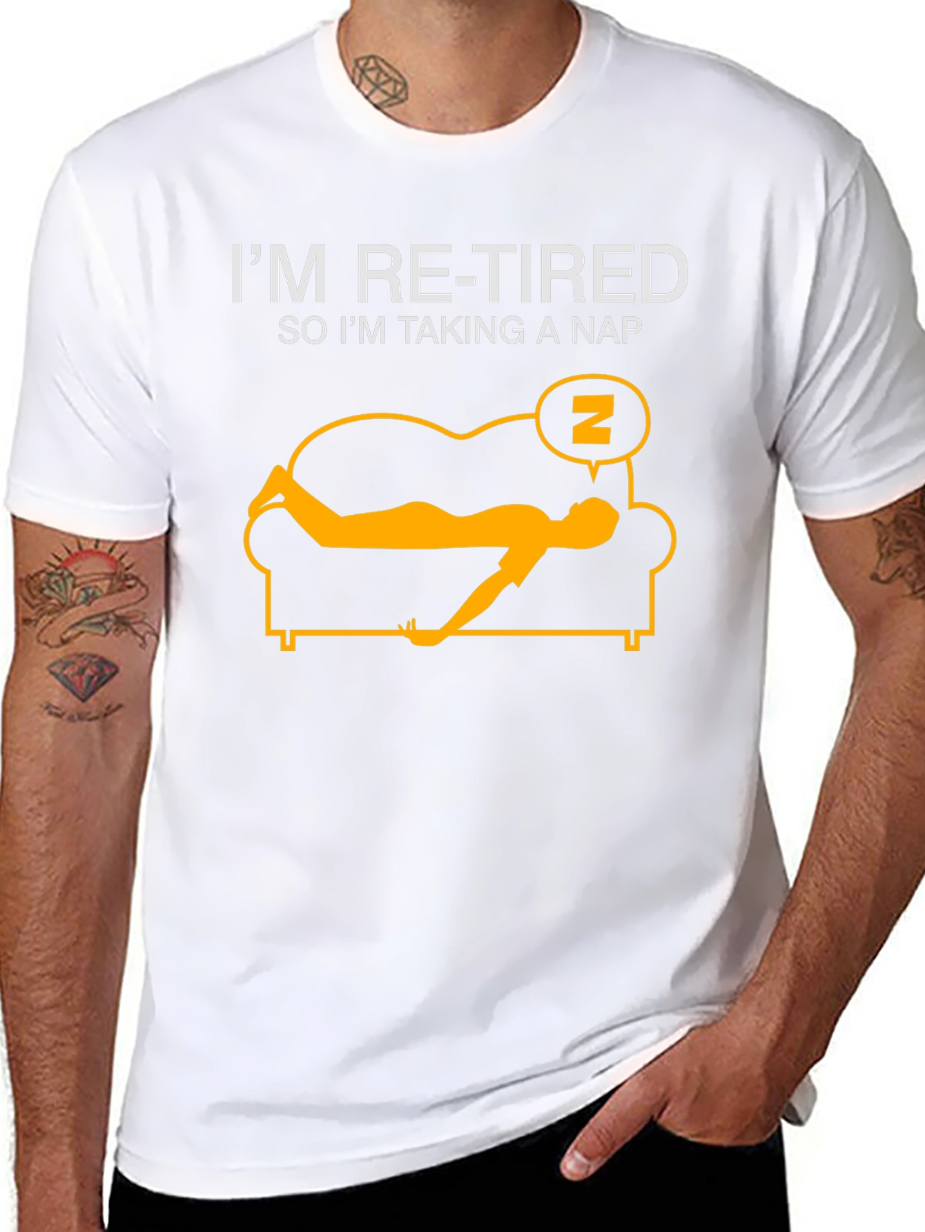 Im Re-Tired T-Shirt: Funny Retirement Nap Tee