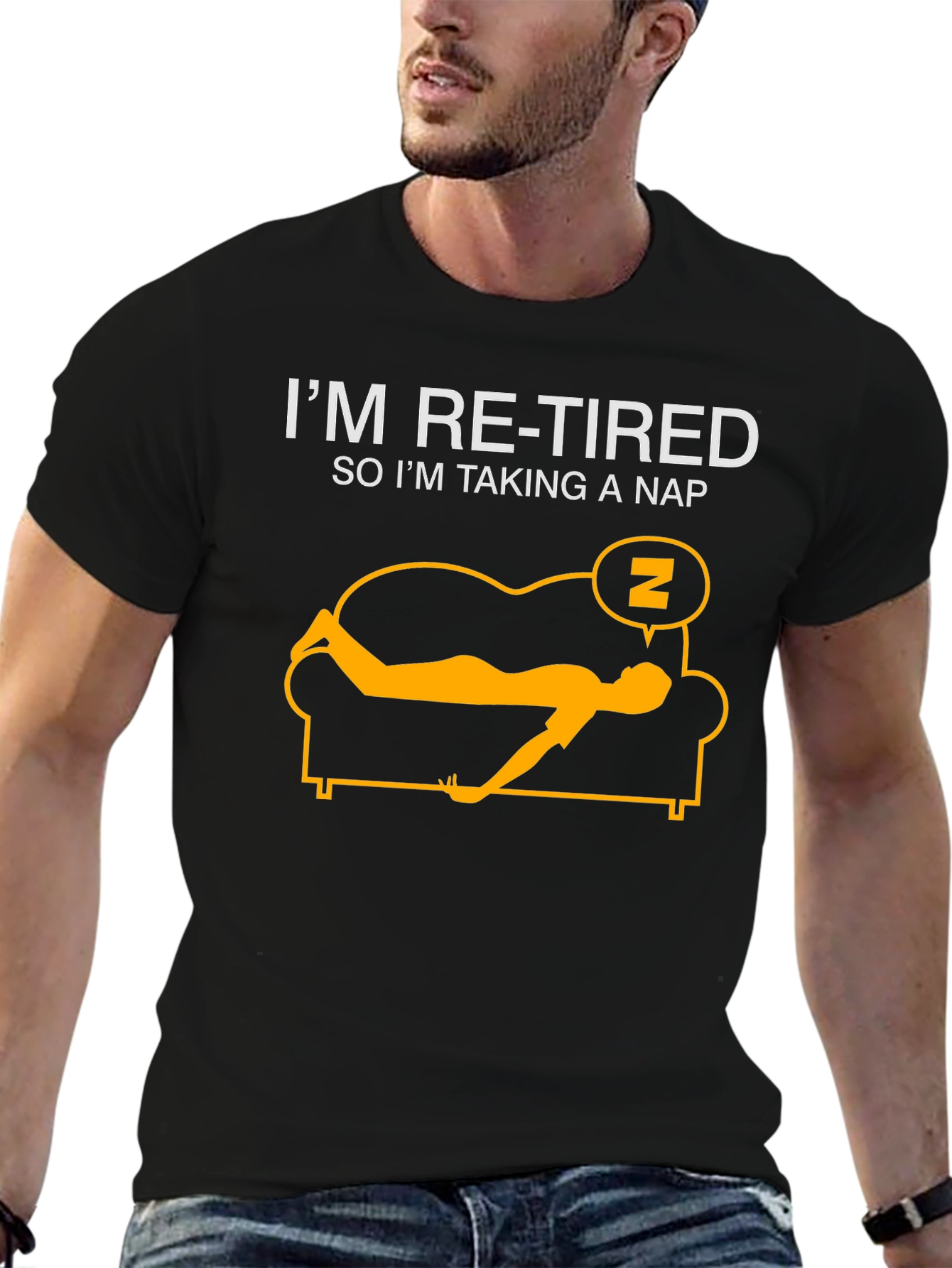 Im Re-Tired T-Shirt: Funny Retirement Nap Tee