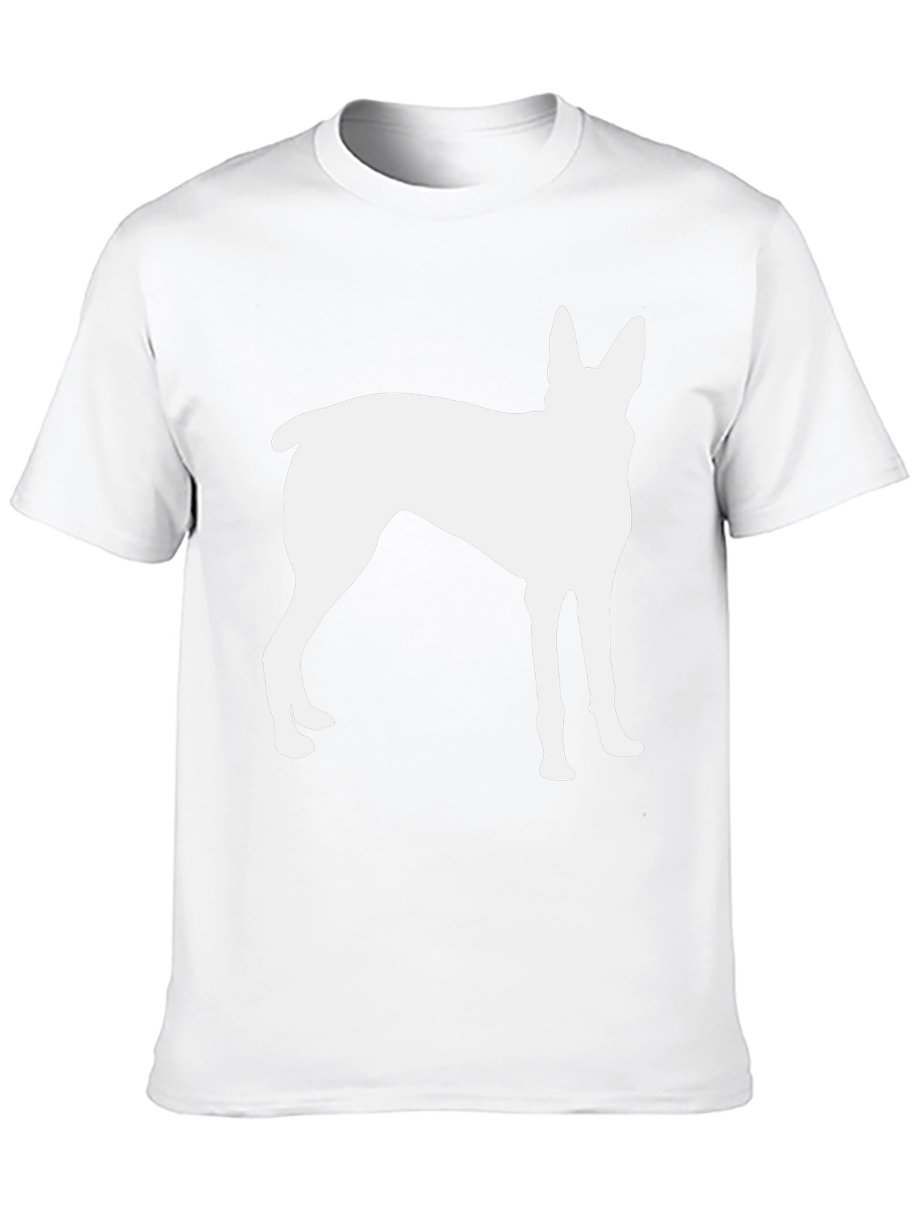 Dog Silhouette T-Shirt - Black