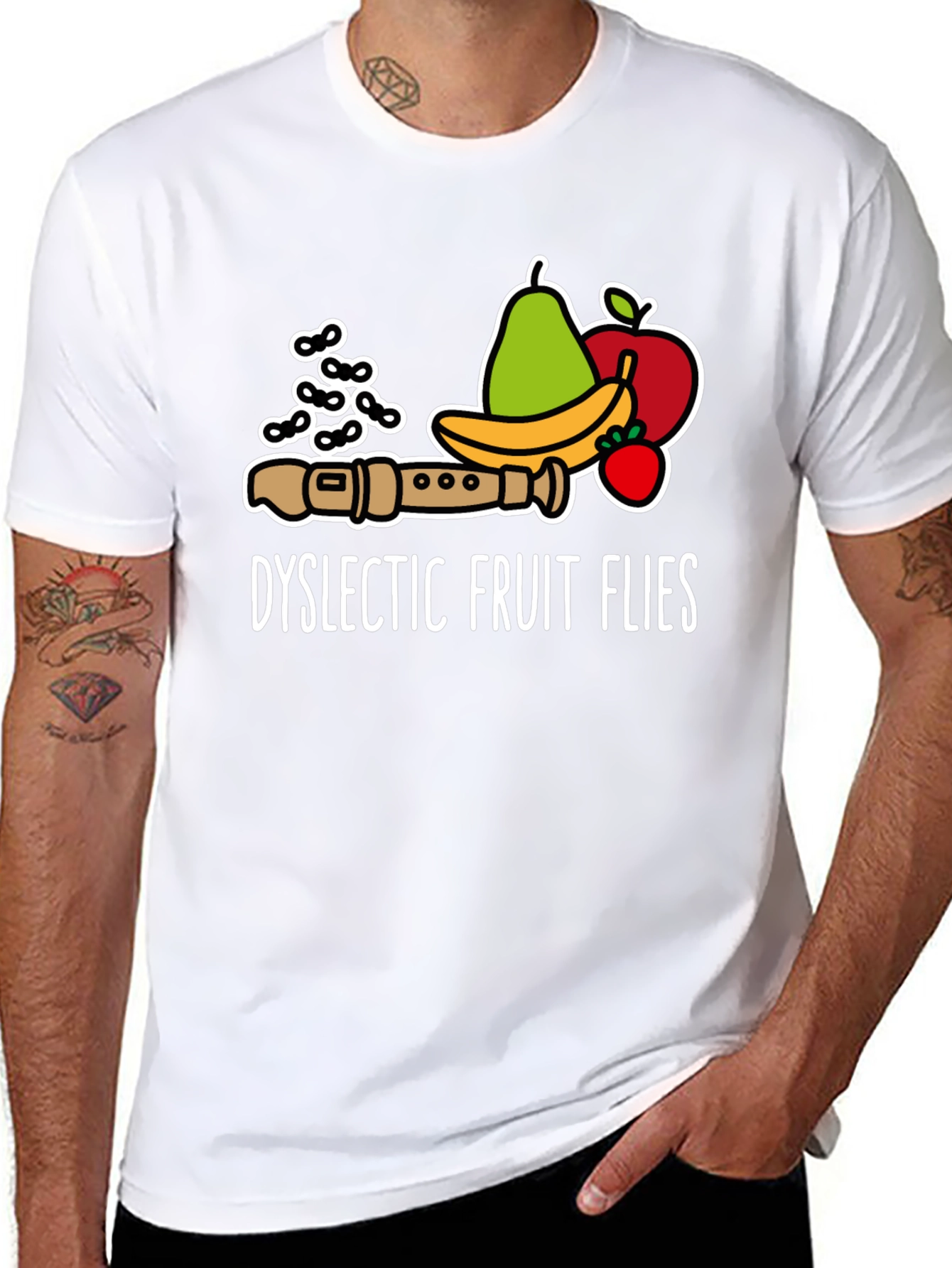 Dyslectic Fruit Flies Graphic T-Shirt