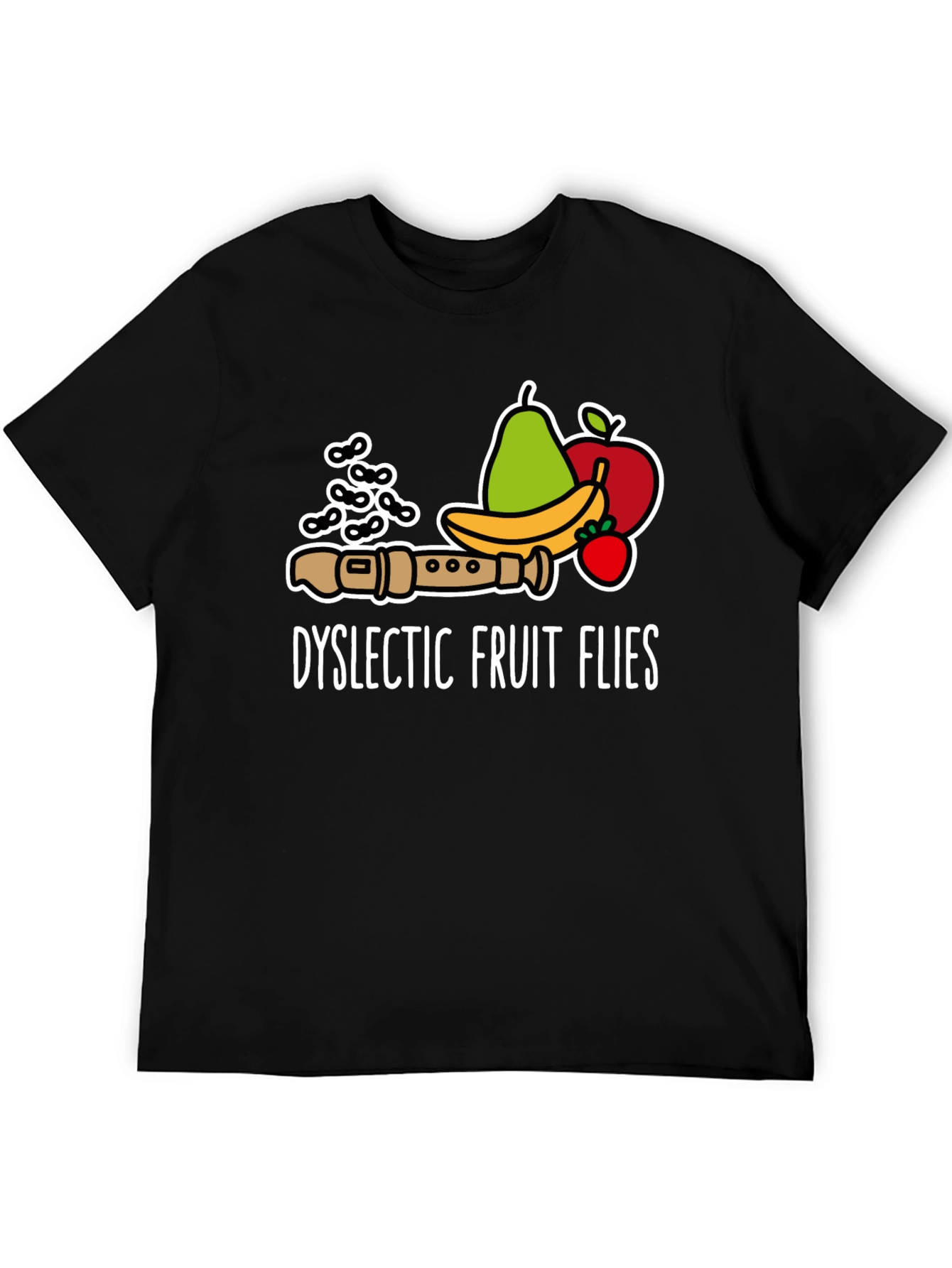 Dyslectic Fruit Flies Graphic T-Shirt