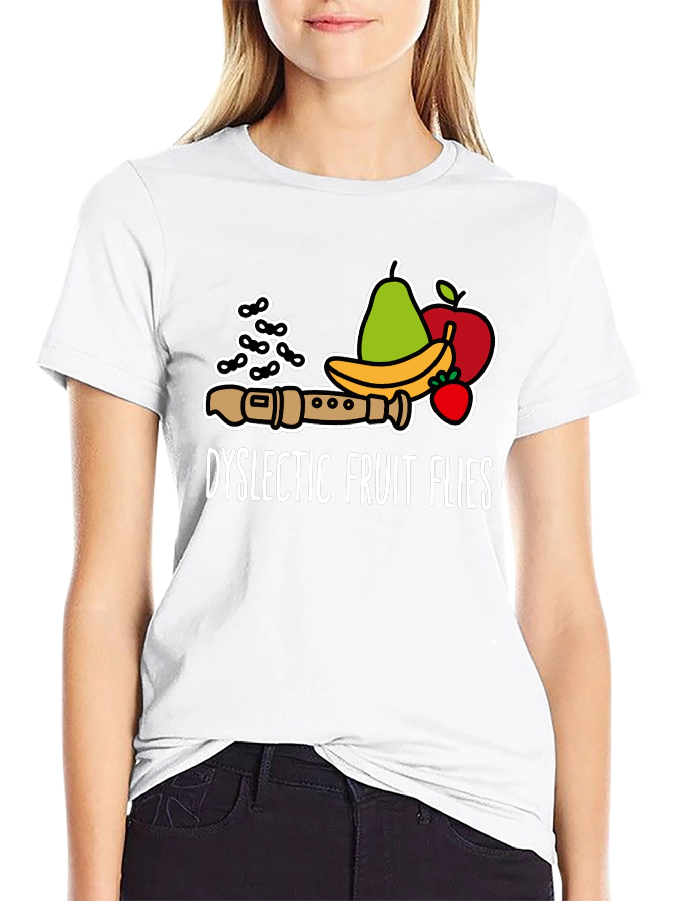 Dyslectic Fruit Flies Graphic T-Shirt