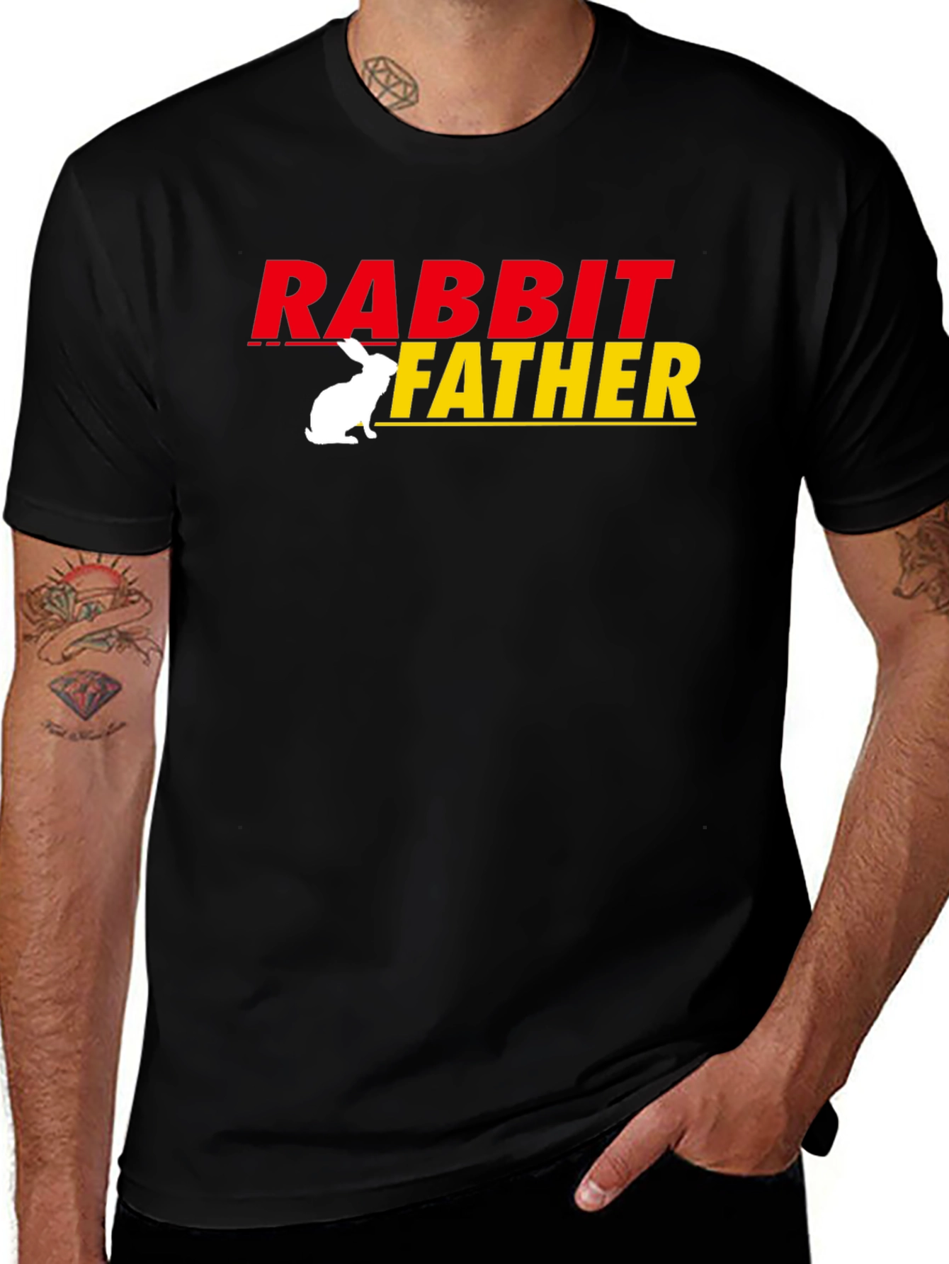 Rabbit Father T-Shirt - Funny Dad Gift