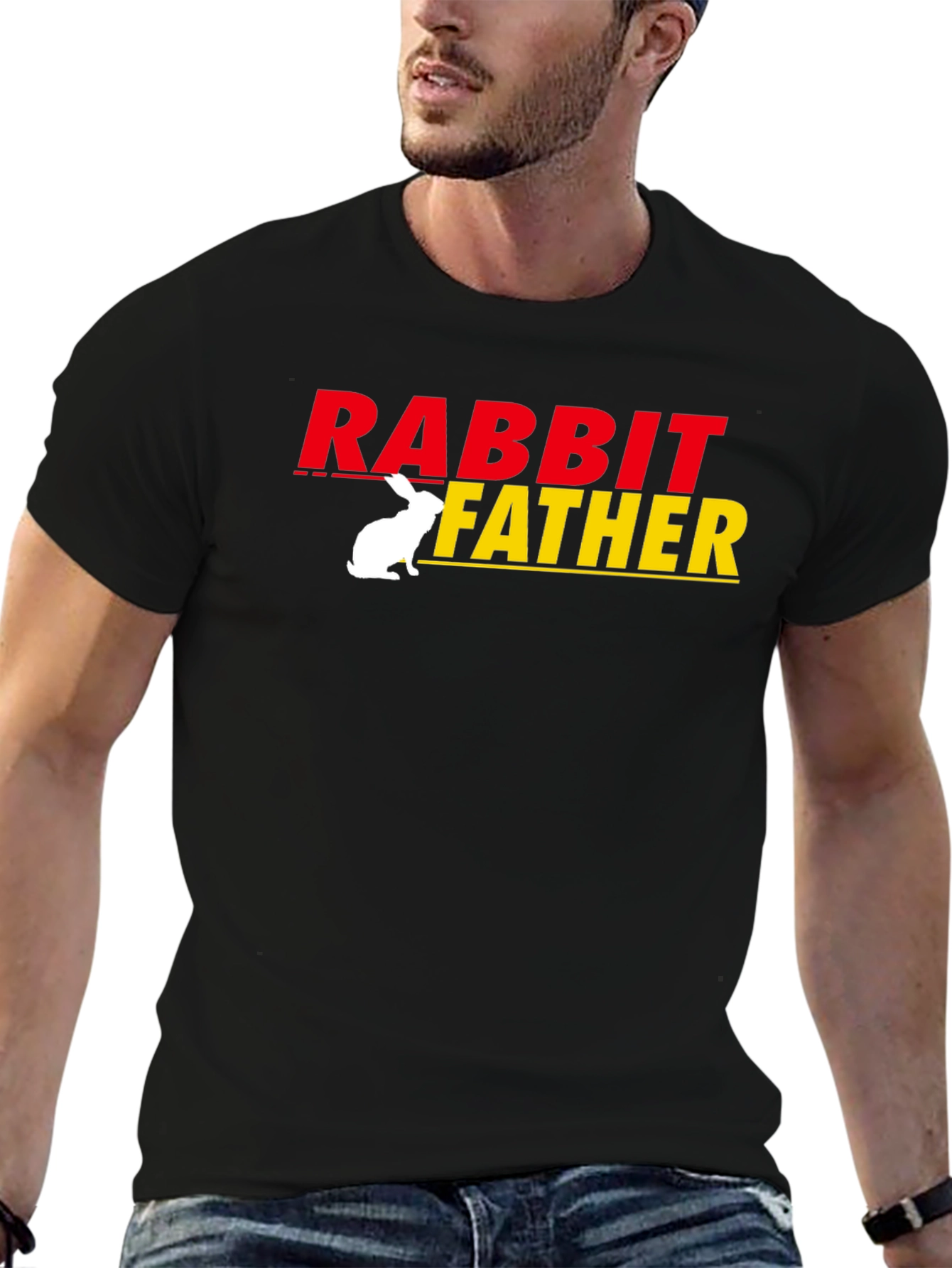 Rabbit Father T-Shirt - Funny Dad Gift