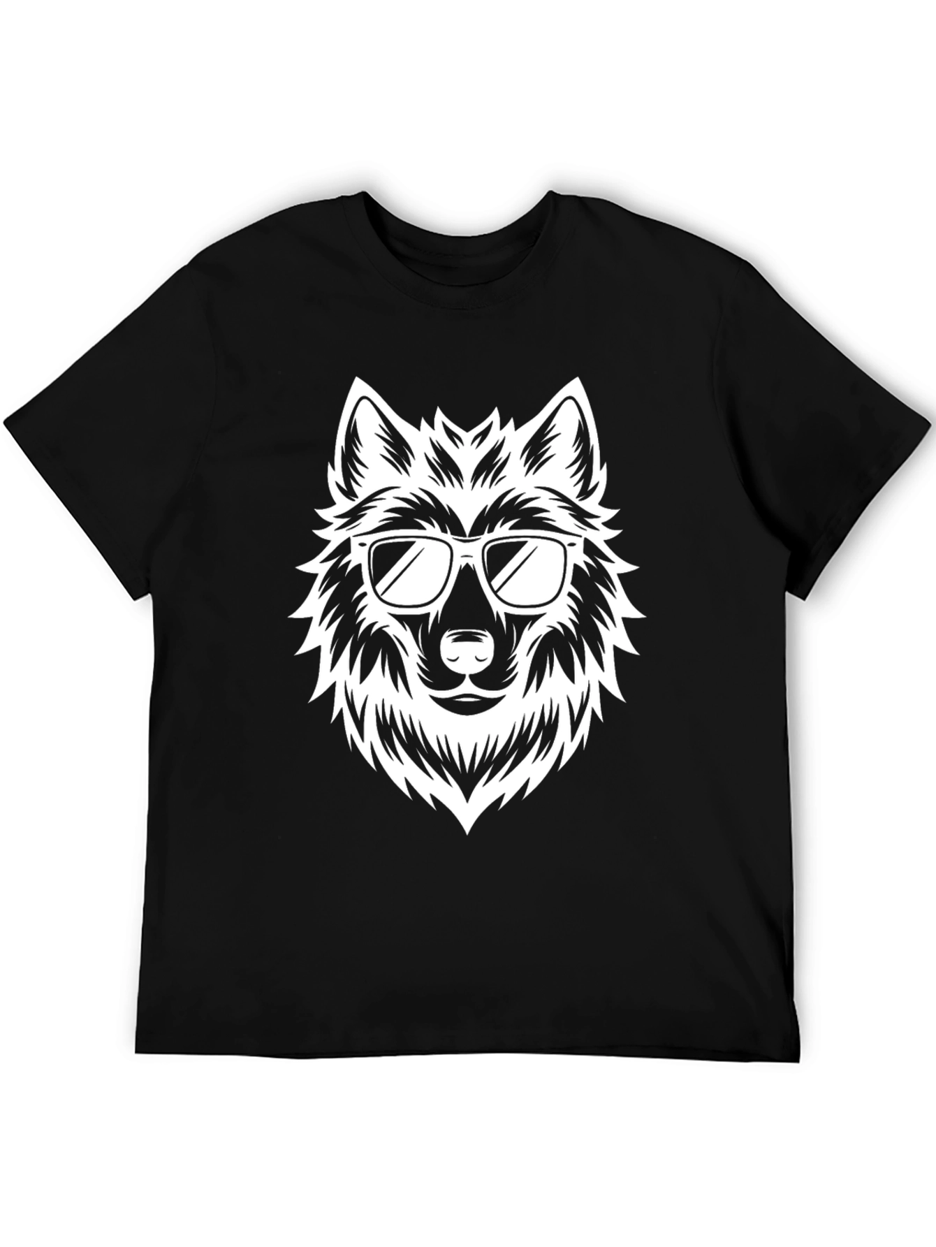 Cool Wolf Sunglasses Graphic T-Shirt