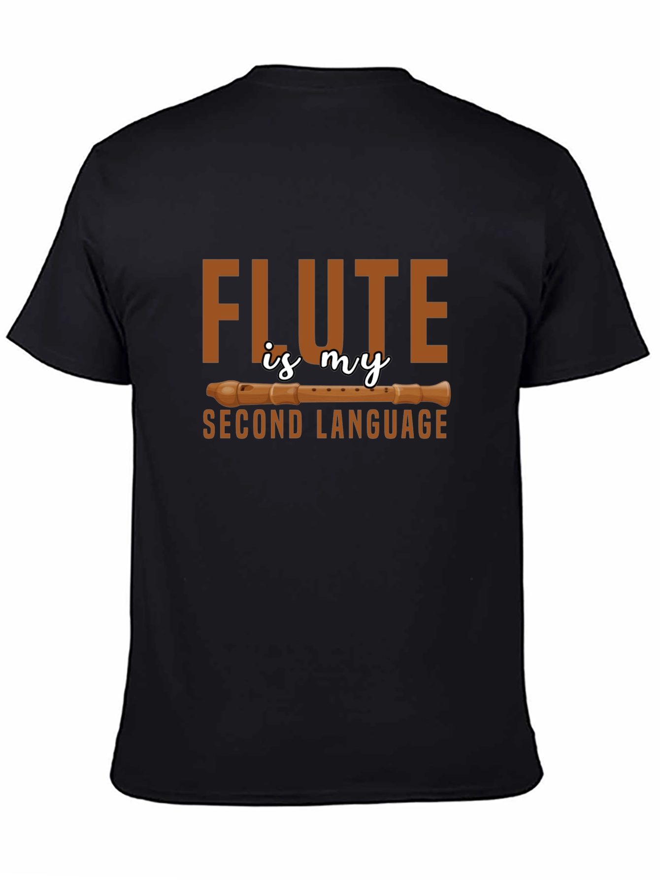 Flute Second Language Novelty T-Shirt