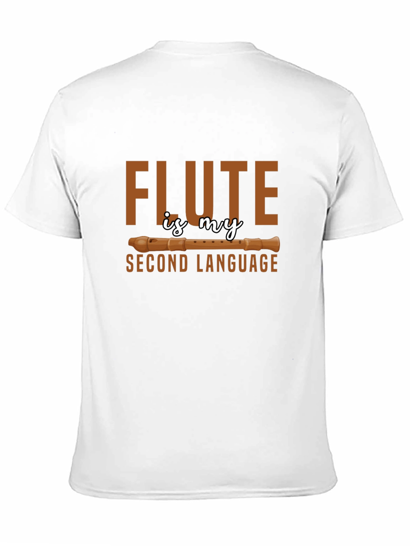 Flute Second Language Novelty T-Shirt