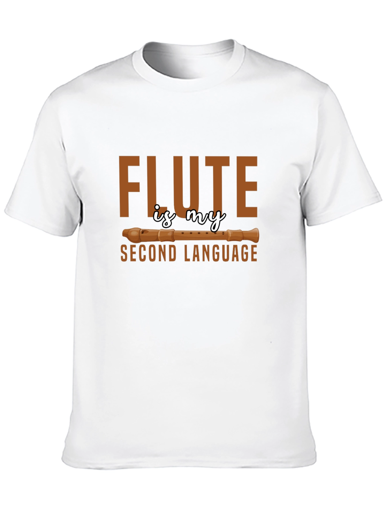 Flute Second Language Novelty T-Shirt