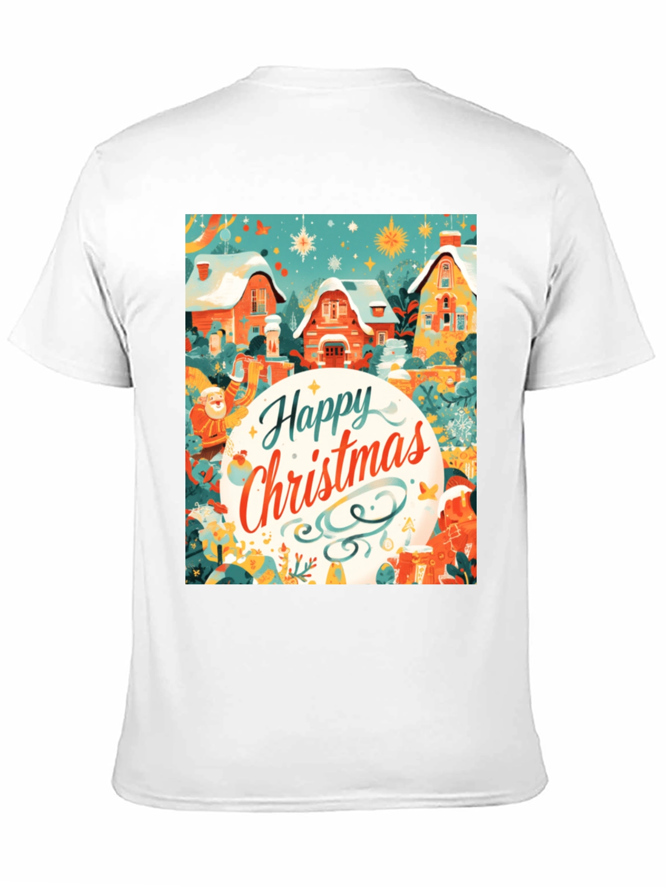 Festive Christmas Village Graphic Tee