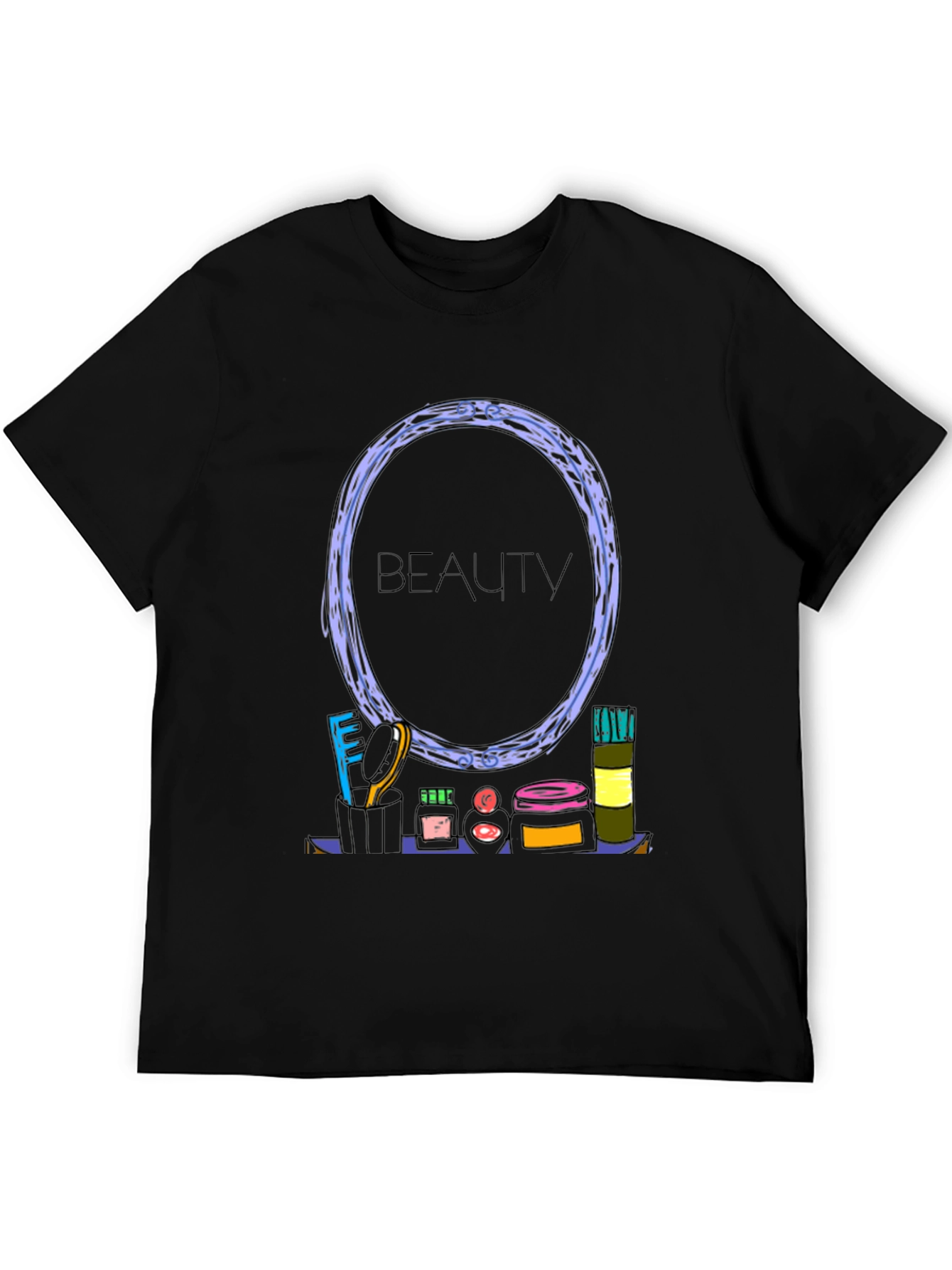 Beauty Themed Graphic T-Shirt