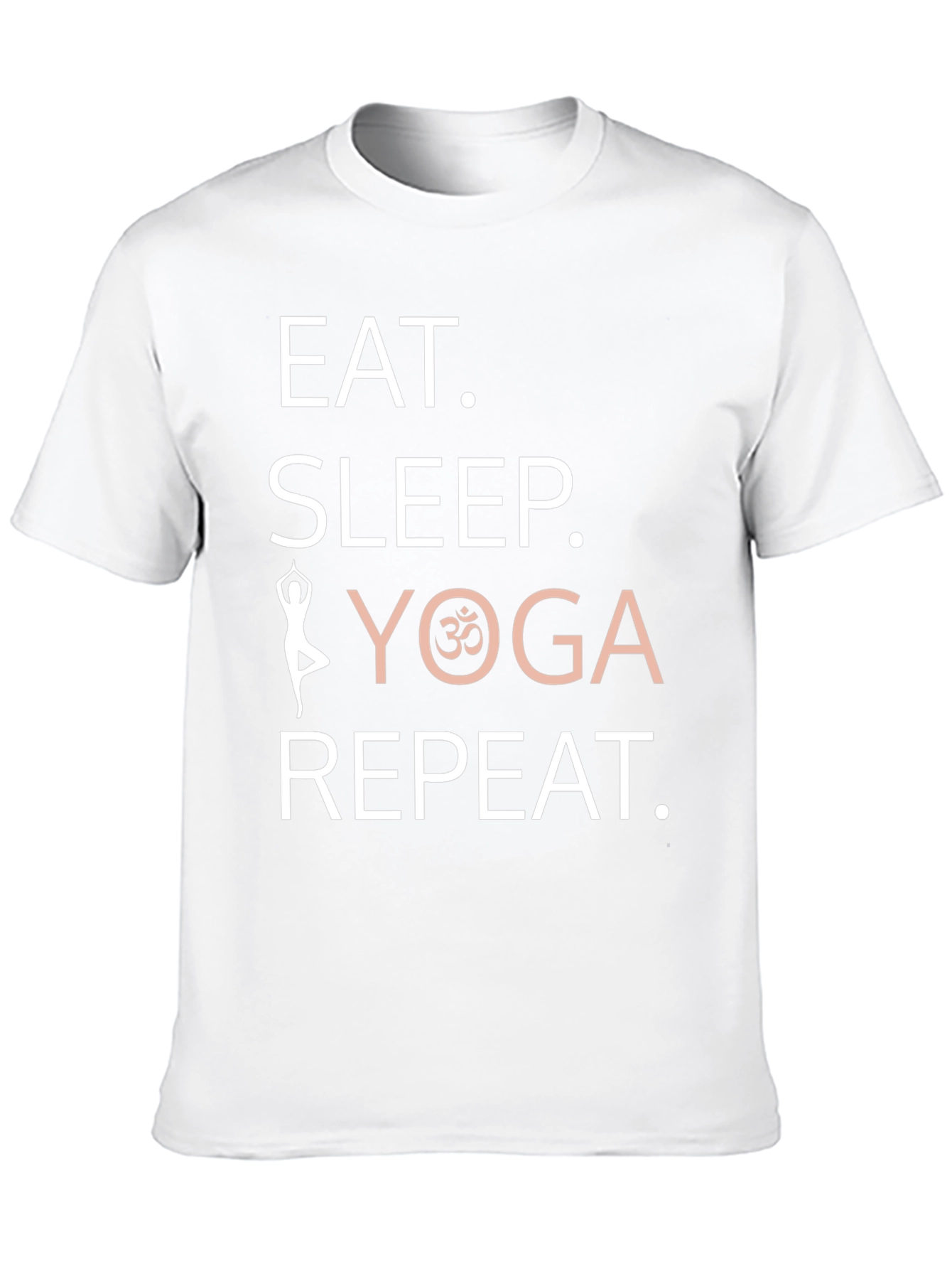 Eat Sleep Yoga Repeat Graphic T-Shirt