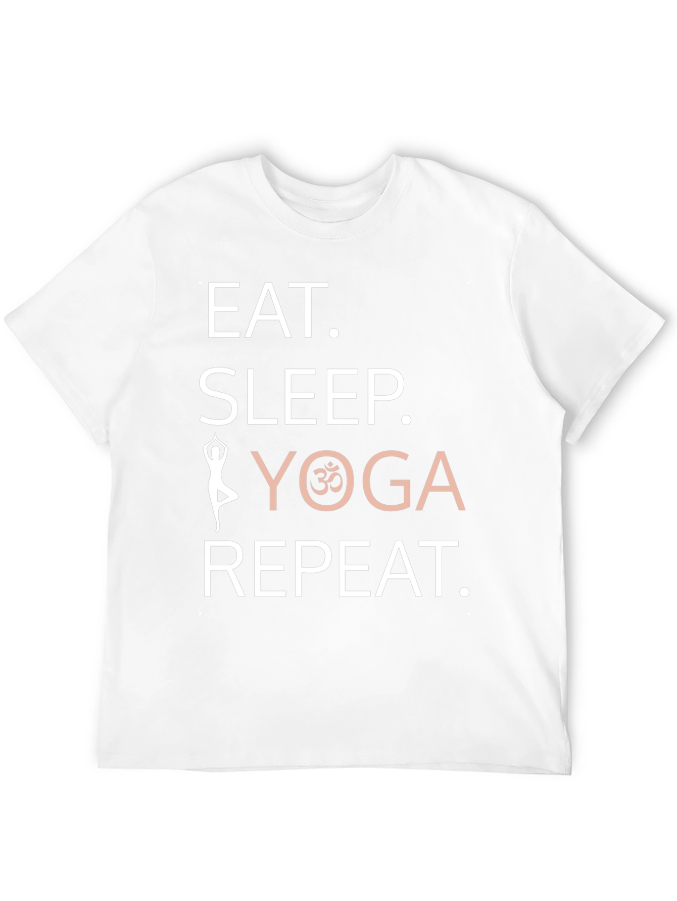 Eat Sleep Yoga Repeat Graphic T-Shirt