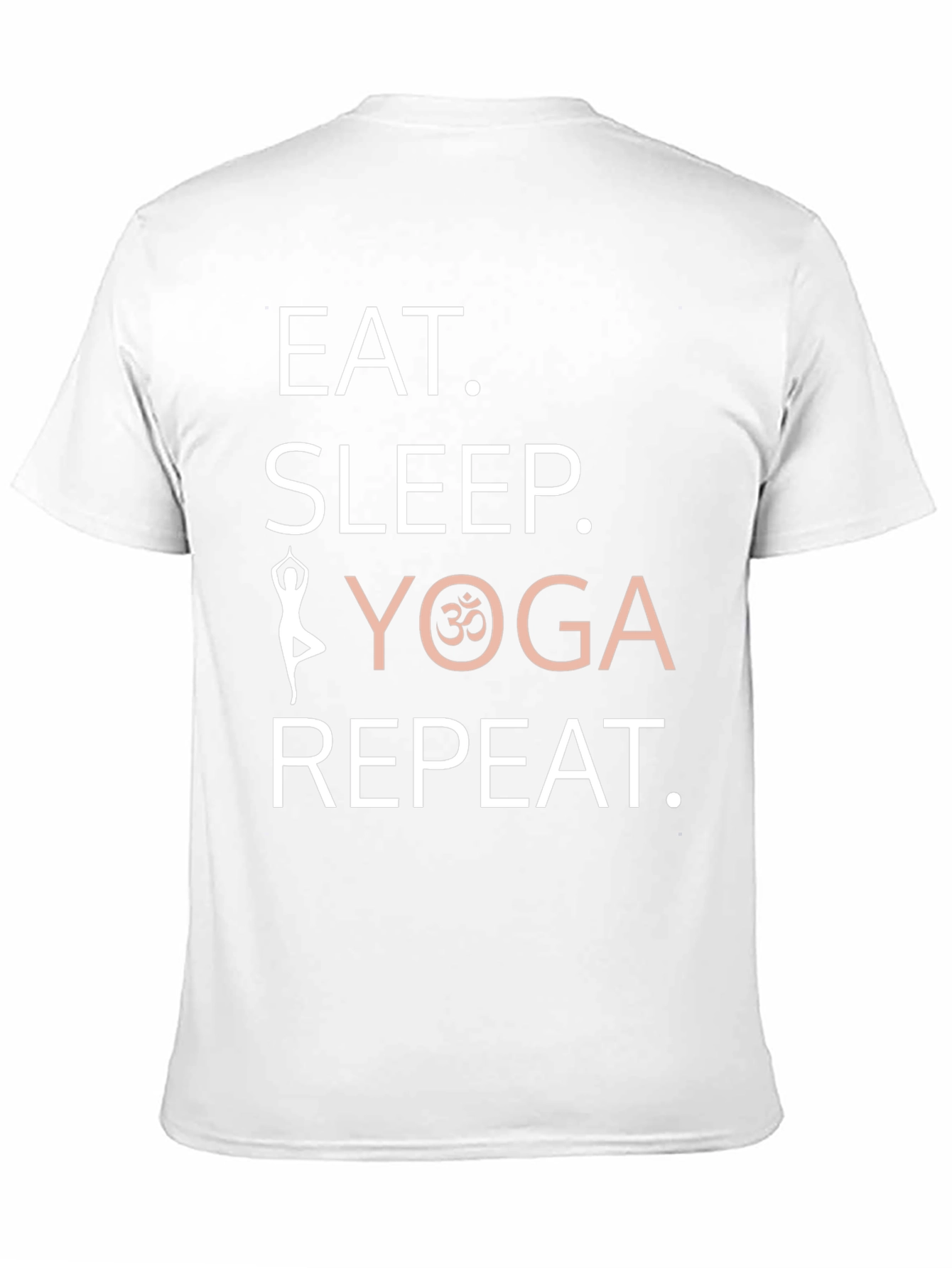 Eat Sleep Yoga Repeat Graphic T-Shirt