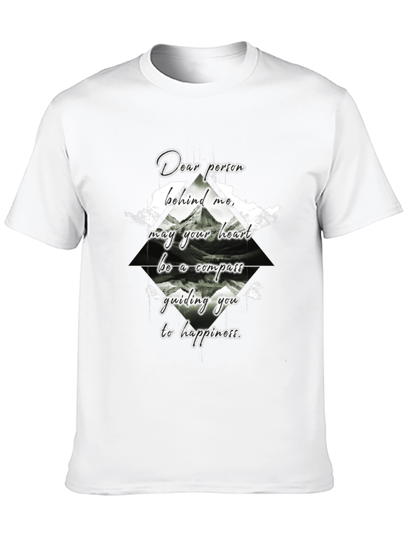 Compass Heart Graphic Tee - Black