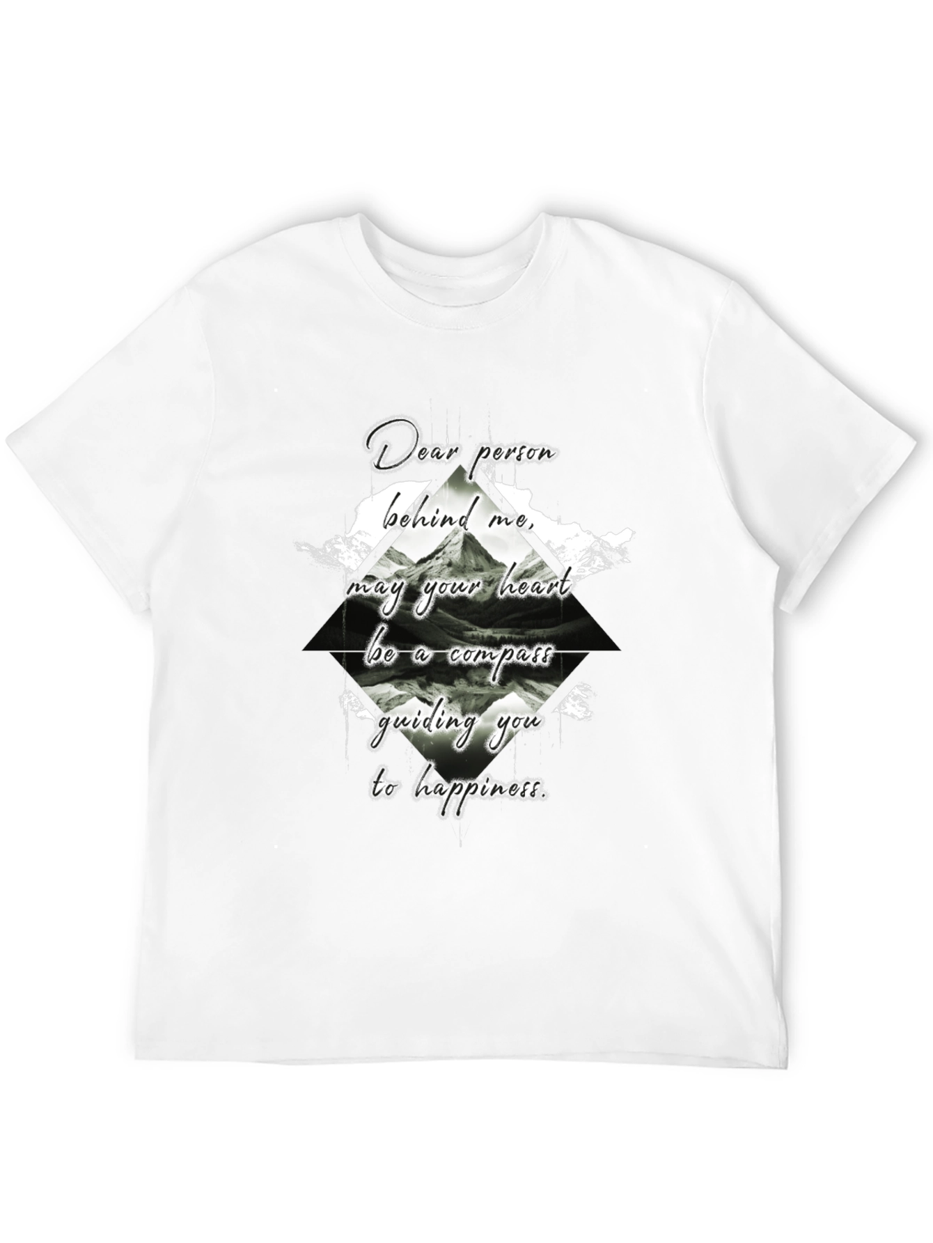 Compass Heart Graphic Tee - Black